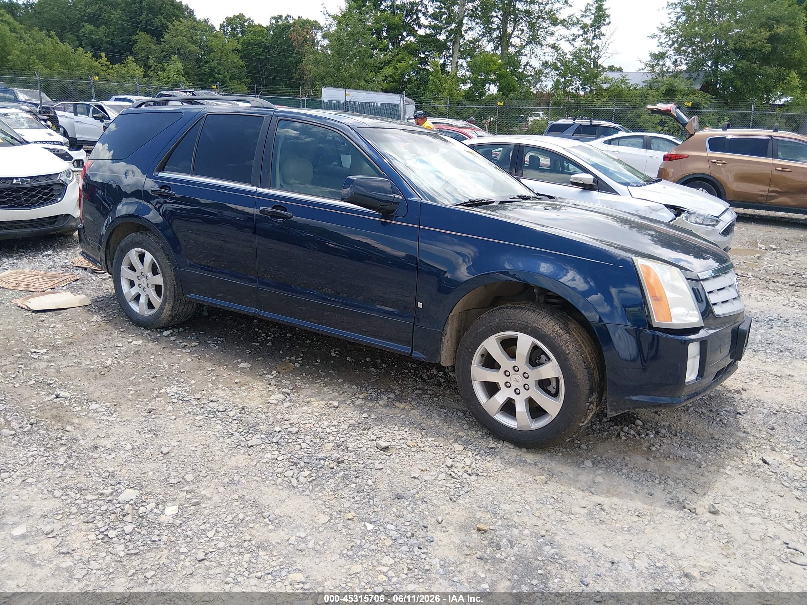 2007 Cadillac Srx V6 Blue vin: 1GYEE637570166571
