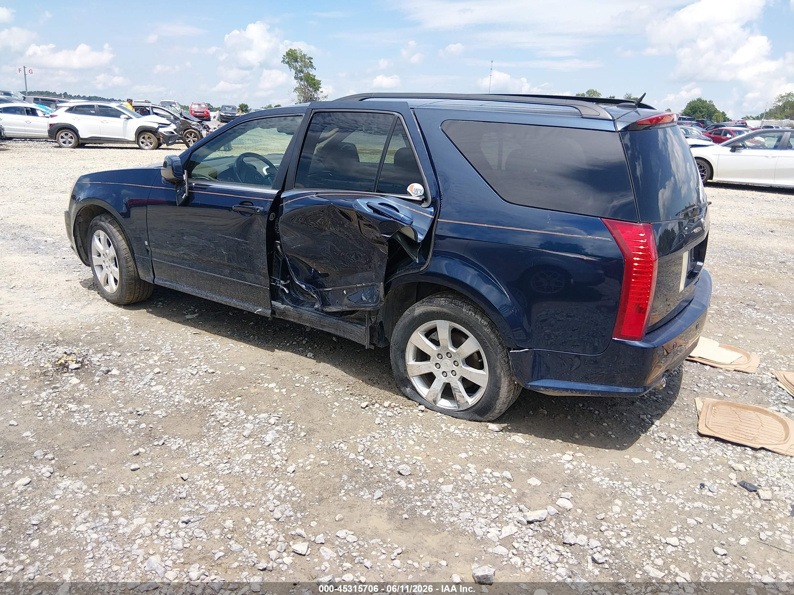 2007 Cadillac Srx V6 Blue vin: 1GYEE637570166571