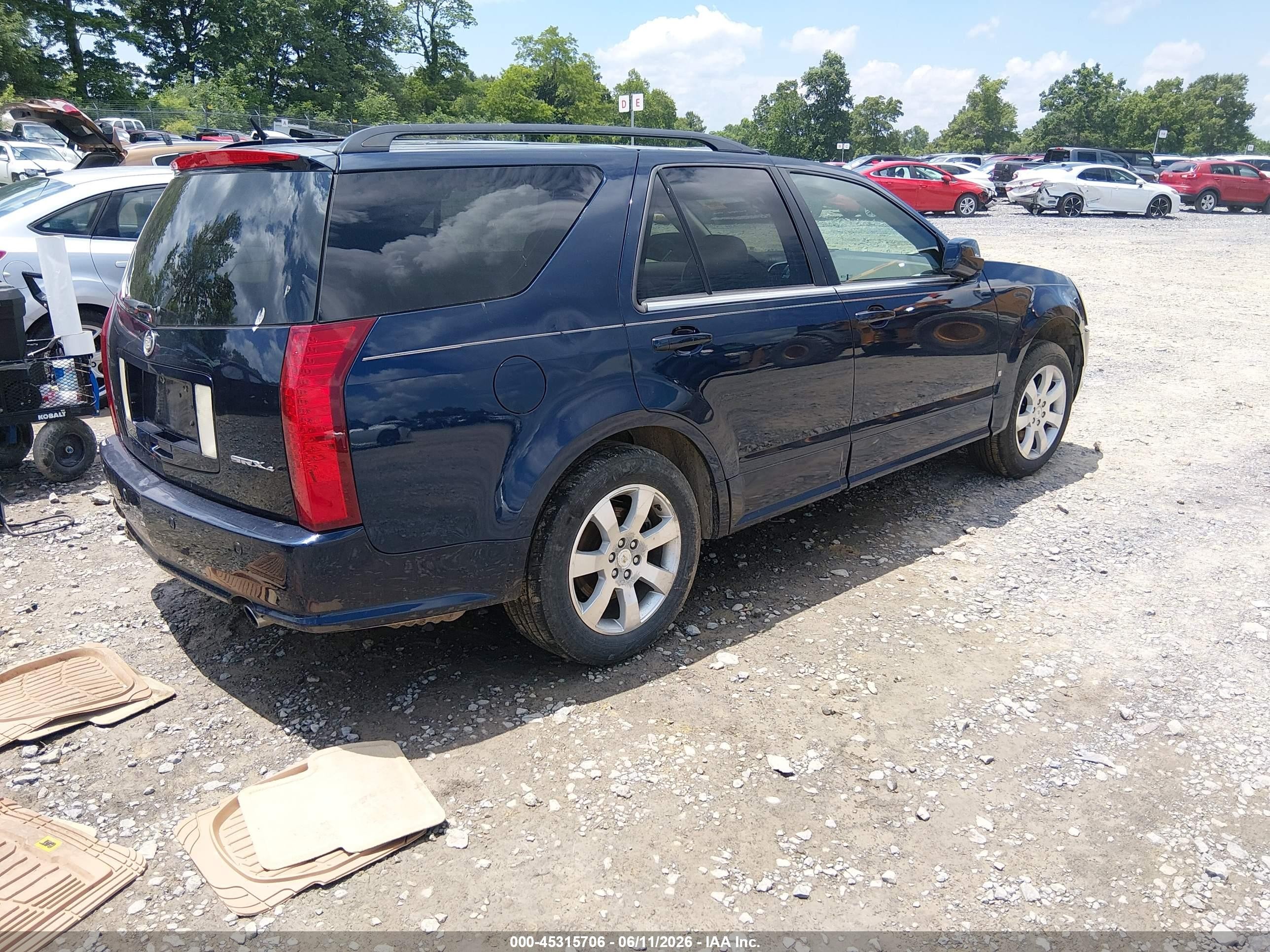 2007 Cadillac Srx V6 Blue vin: 1GYEE637570166571