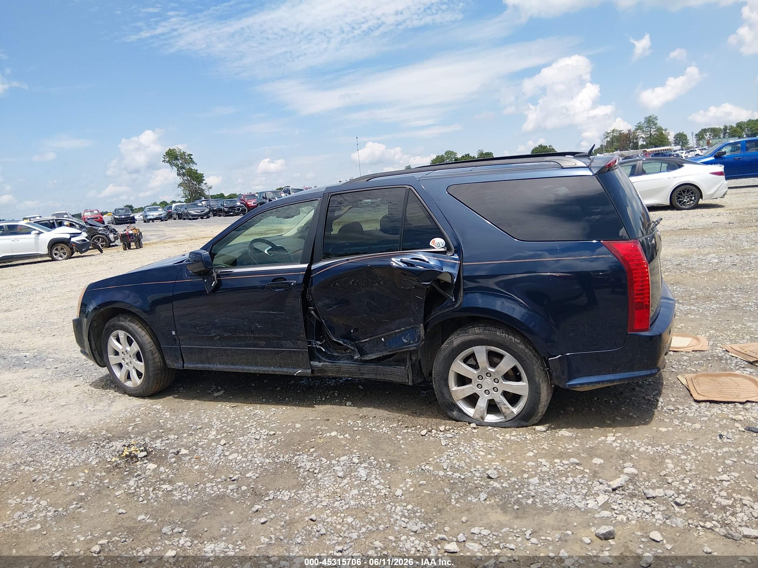 2007 Cadillac Srx V6 Blue vin: 1GYEE637570166571