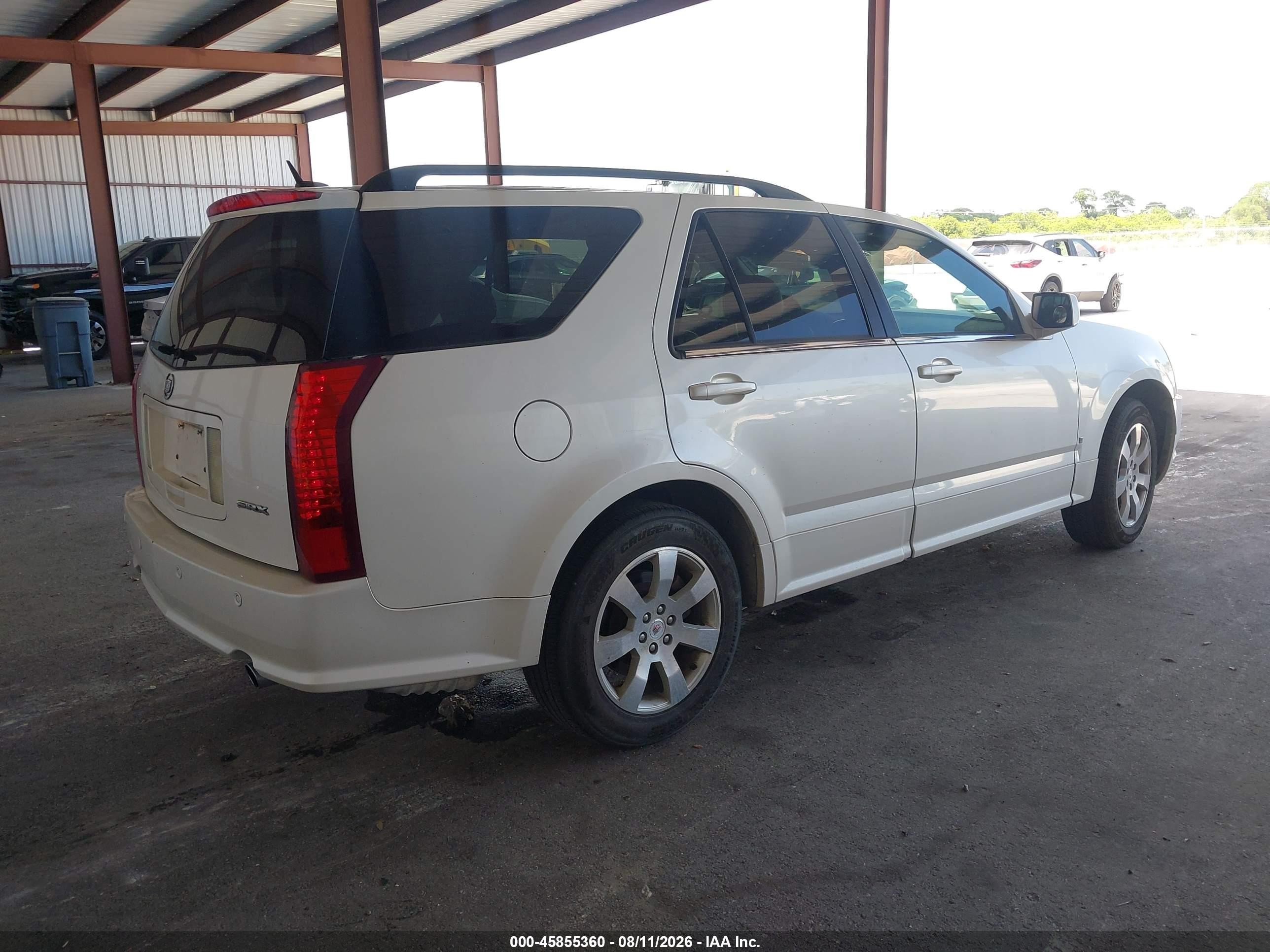 2007 Cadillac Srx V6 White vin: 1GYEE637670183105