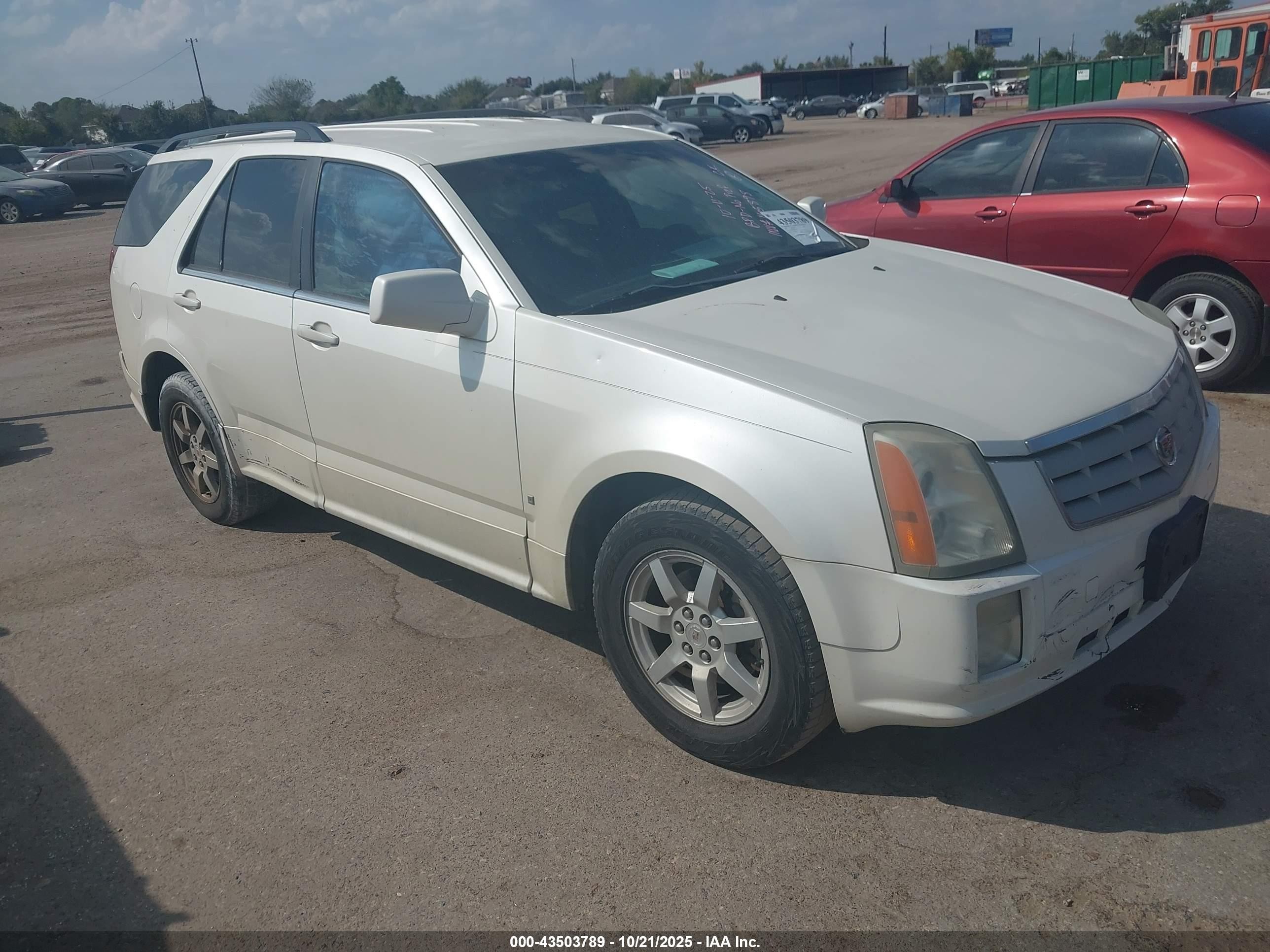 2009 Cadillac Srx V6 White vin: 1GYEE637690101442