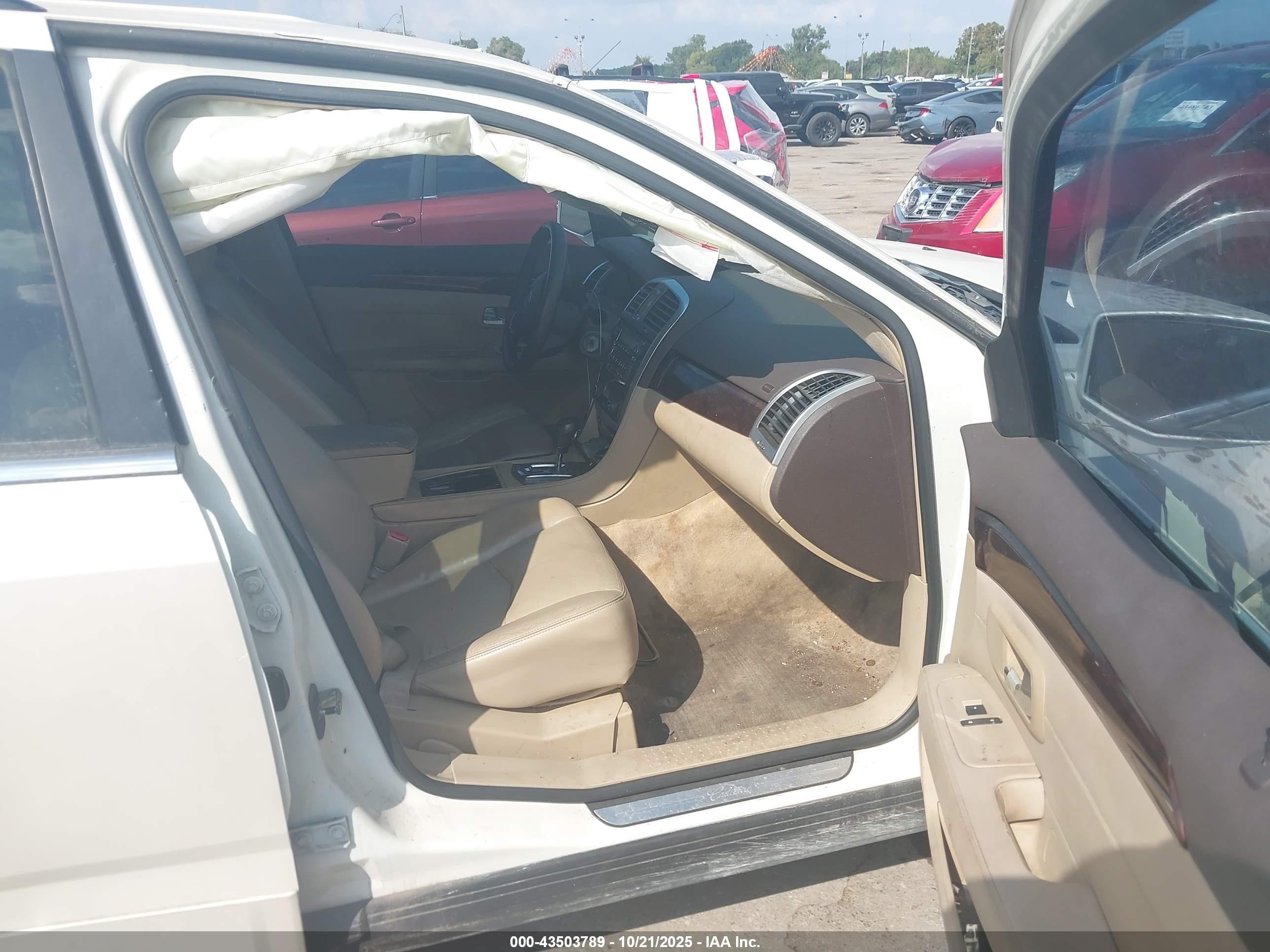 2009 Cadillac Srx V6 White vin: 1GYEE637690101442