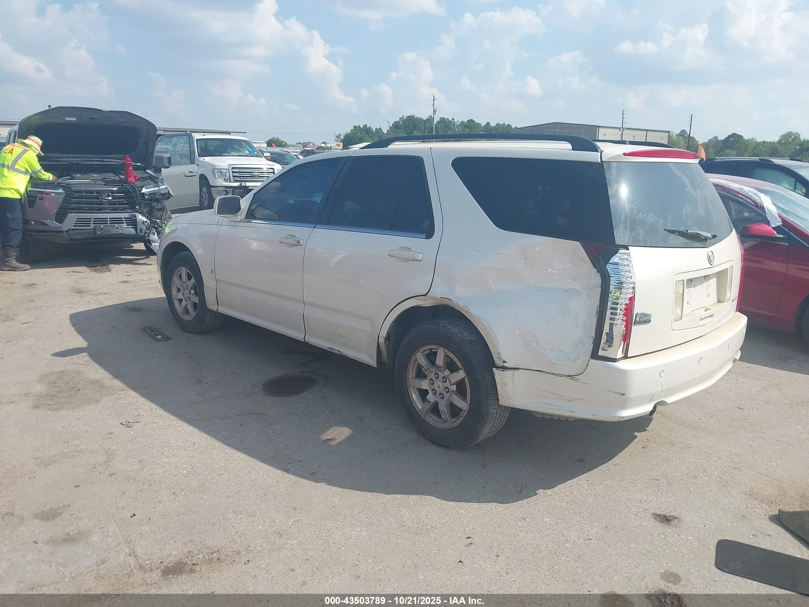 2009 Cadillac Srx V6 White vin: 1GYEE637690101442
