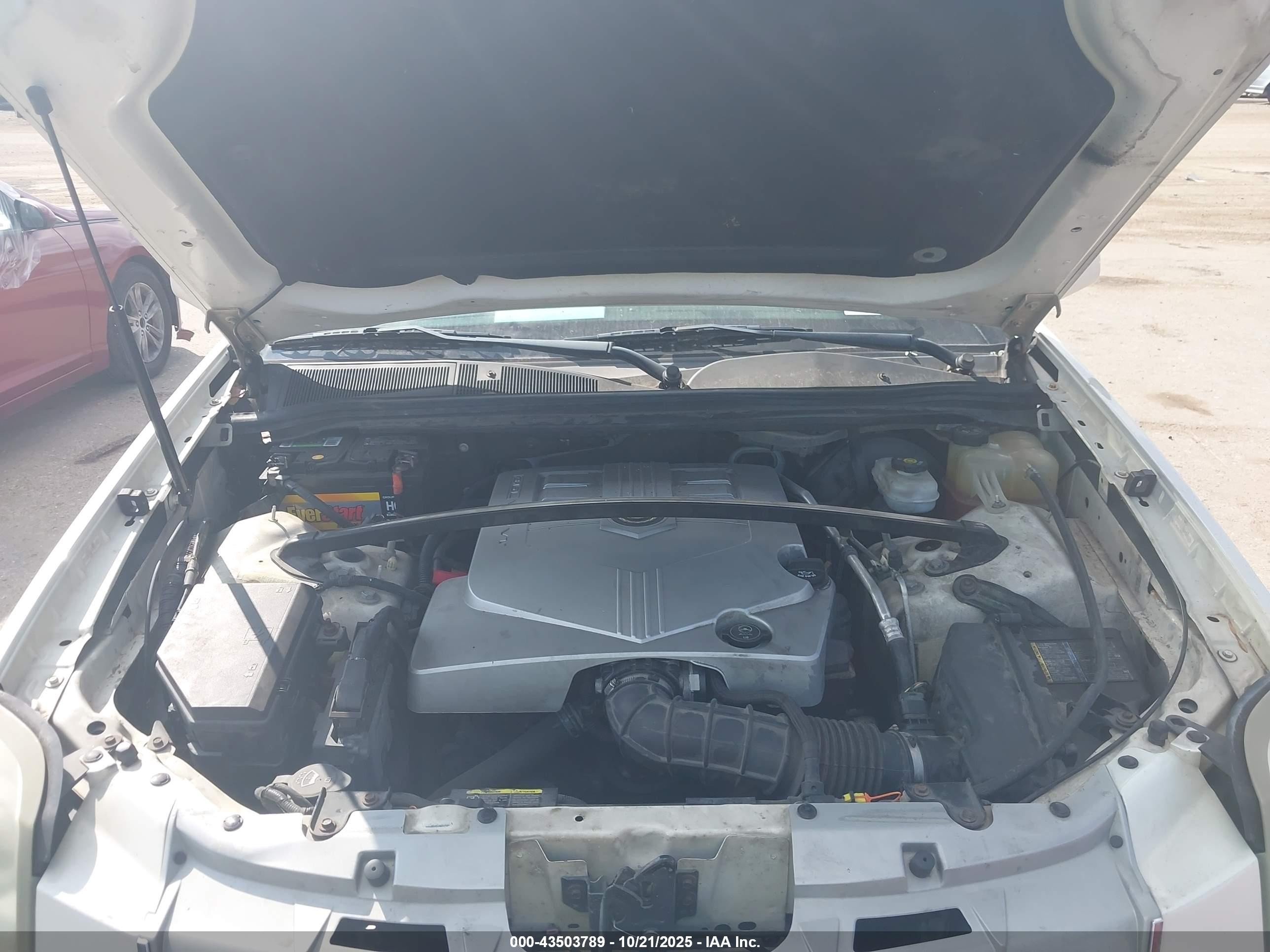2009 Cadillac Srx V6 White vin: 1GYEE637690101442
