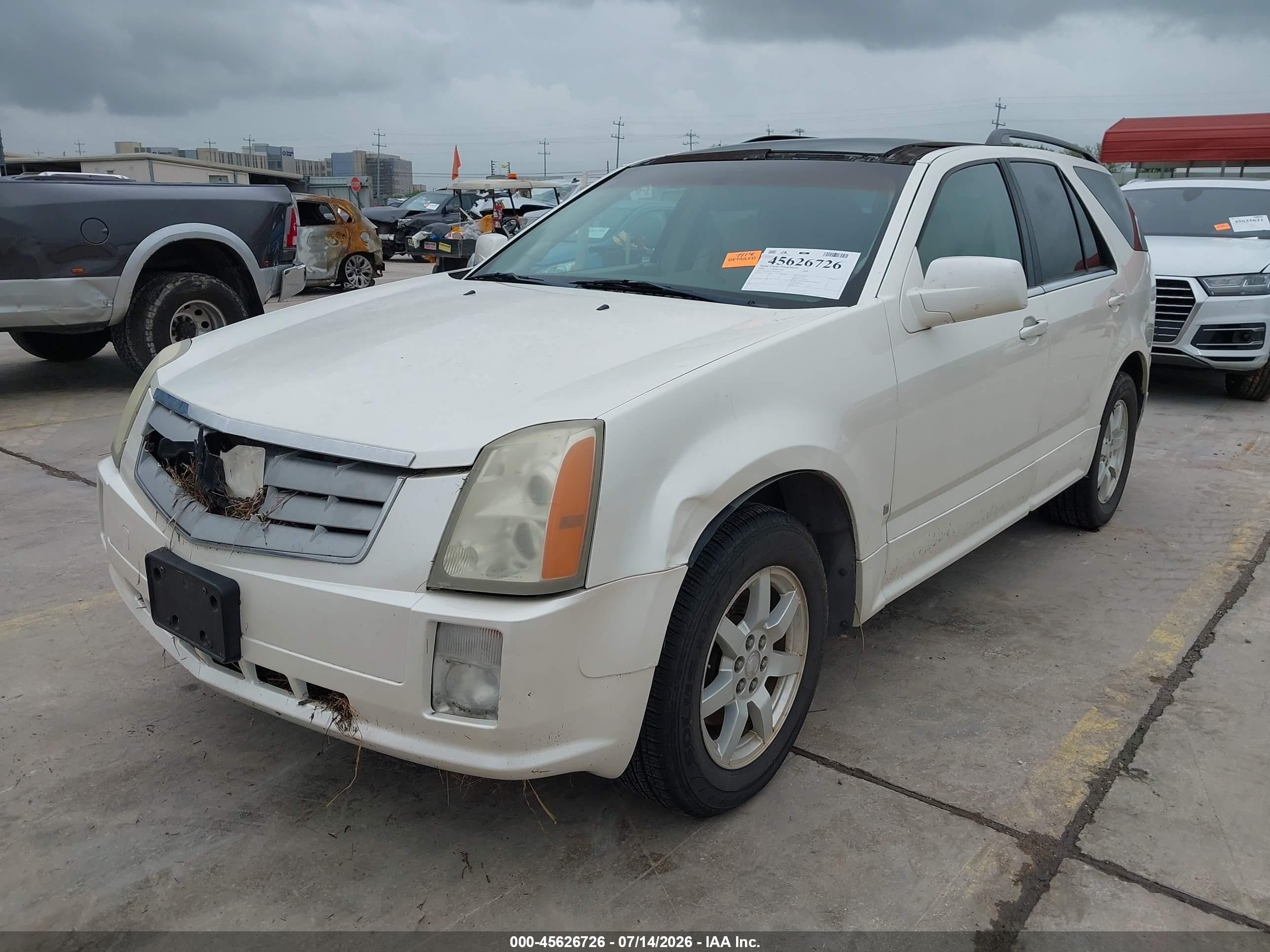 2006 Cadillac Srx V6 White vin: 1GYEE637760190157