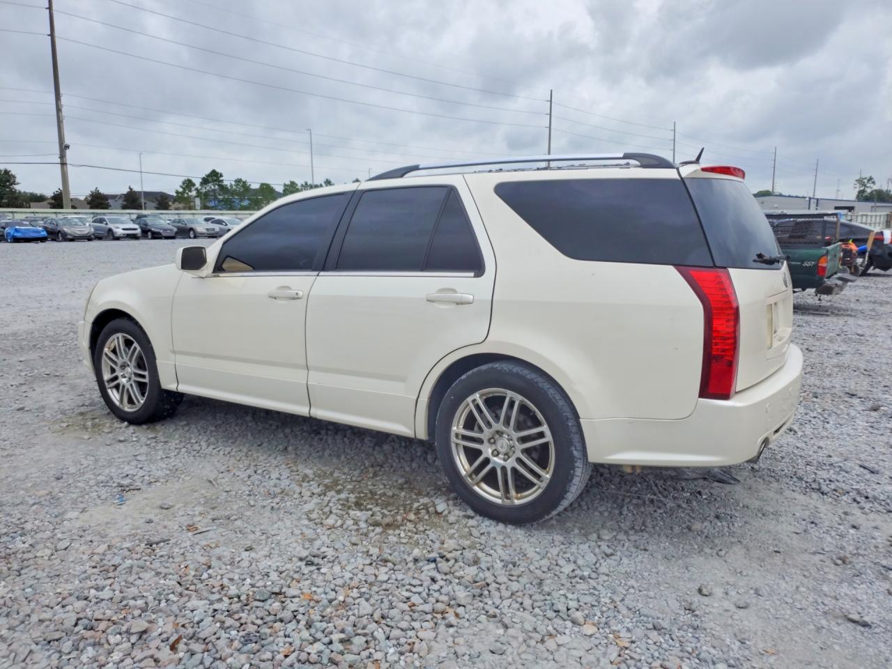 2007 Cadillac Srx White vin: 1GYEE637970165956