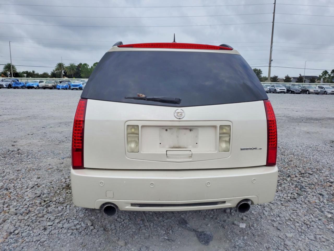 2007 Cadillac Srx White vin: 1GYEE637970165956