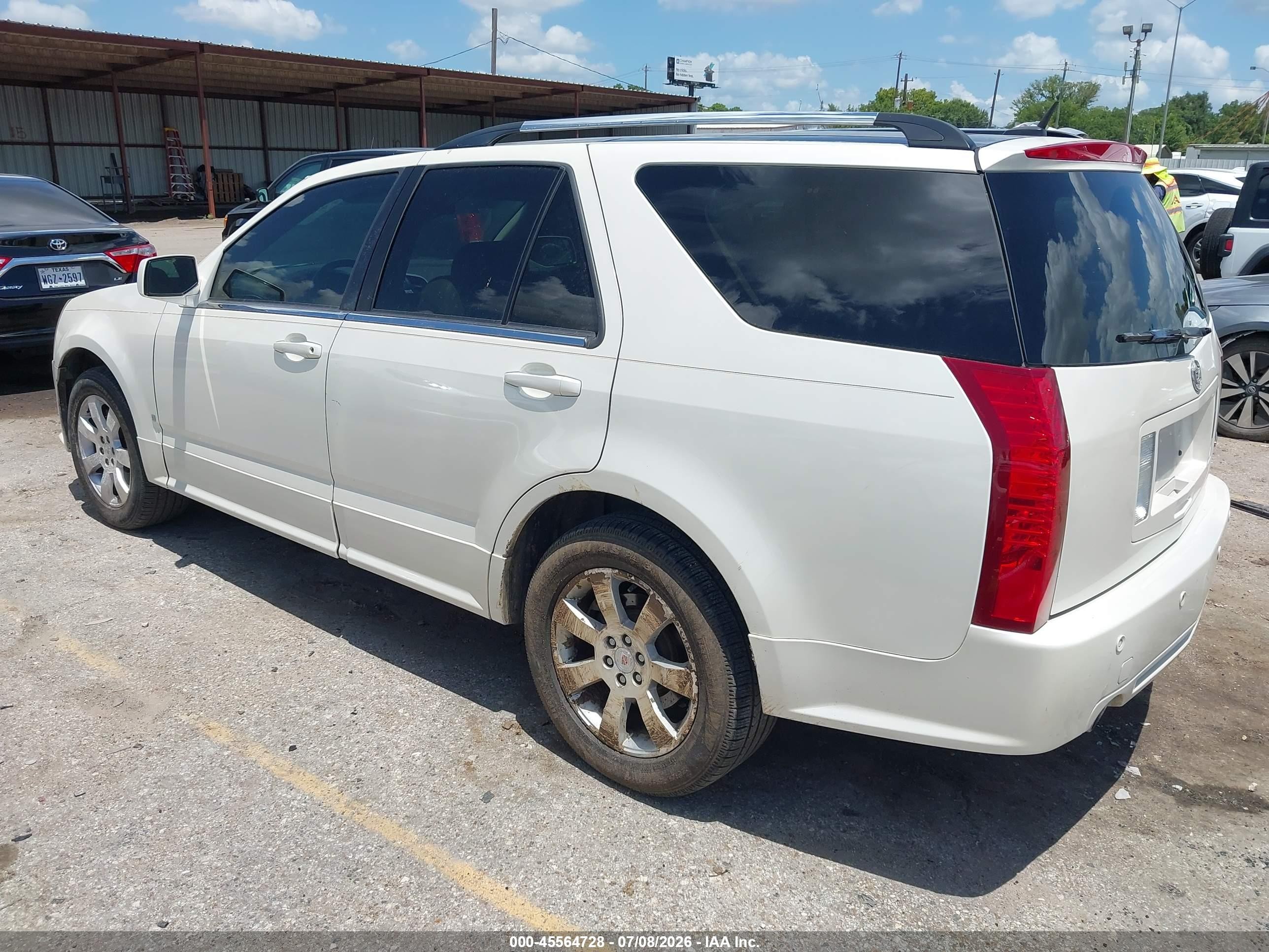 2008 Cadillac Srx Rwd Cream vin: 1GYEE637980112885