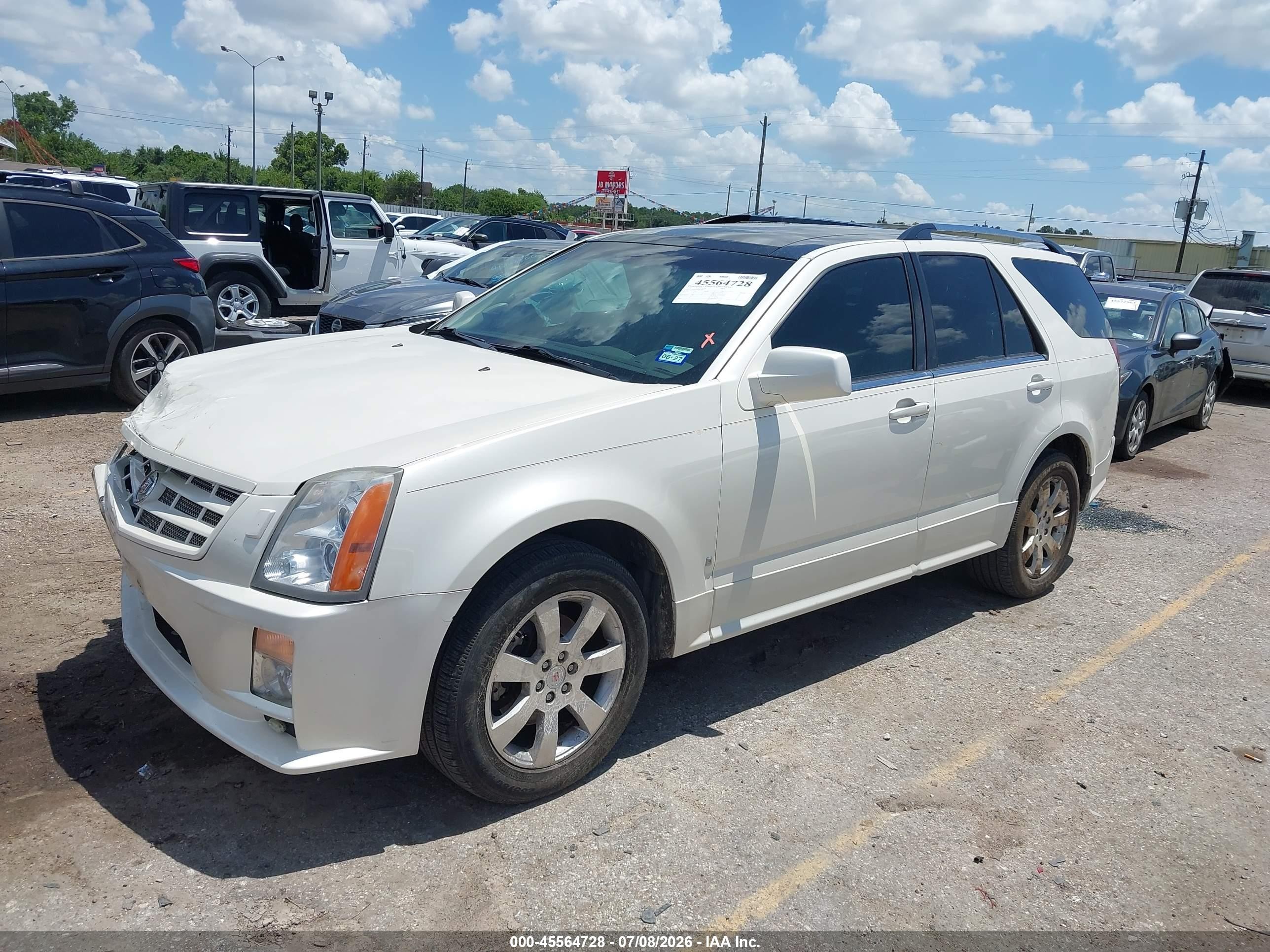 2008 Cadillac Srx Rwd Cream vin: 1GYEE637980112885