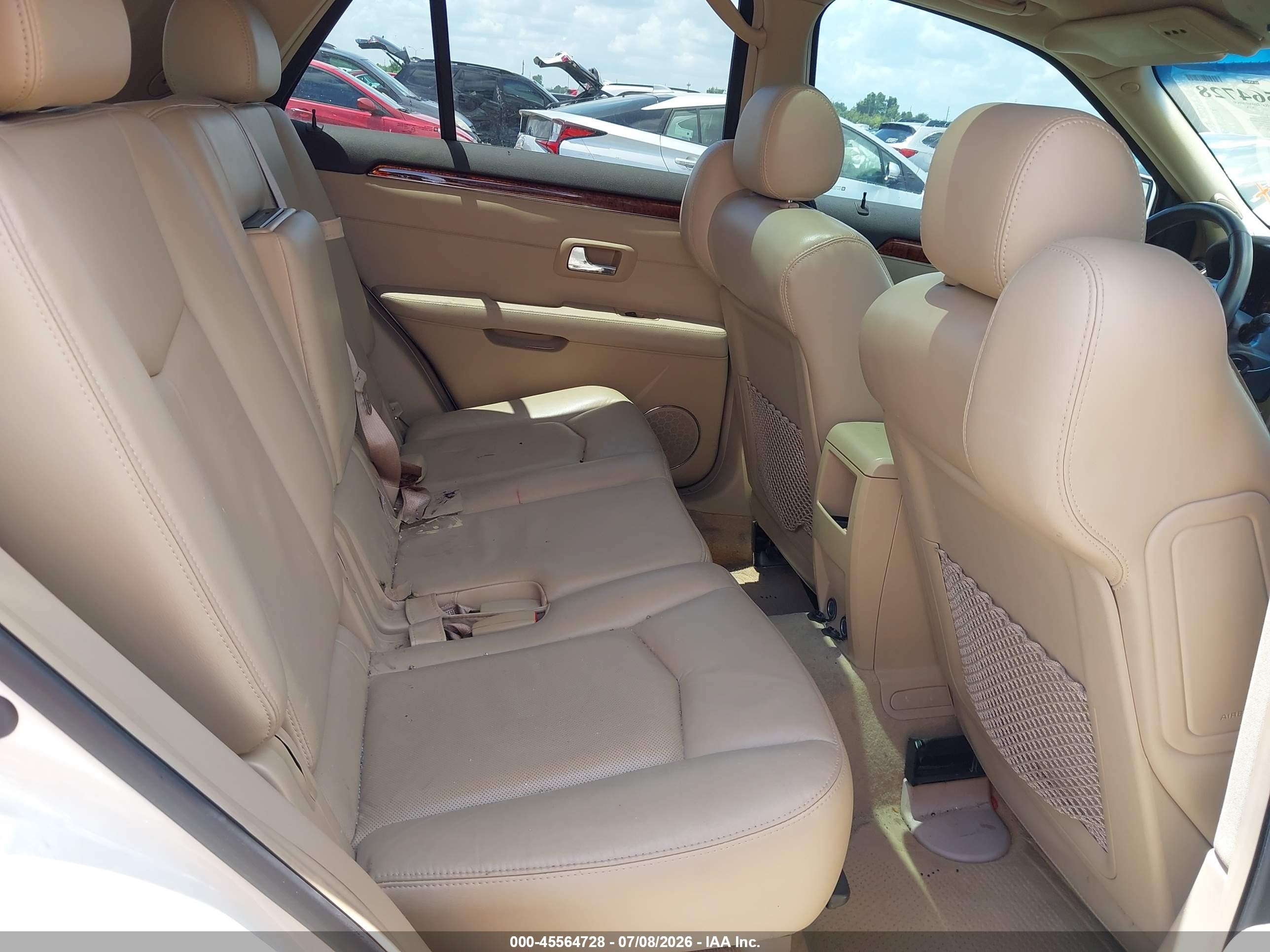 2008 Cadillac Srx Rwd Cream vin: 1GYEE637980112885