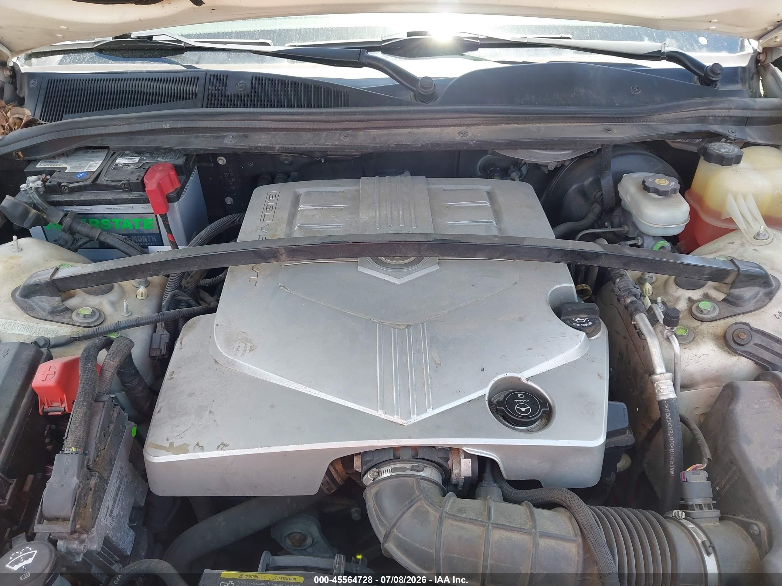 2008 Cadillac Srx Rwd Cream vin: 1GYEE637980112885