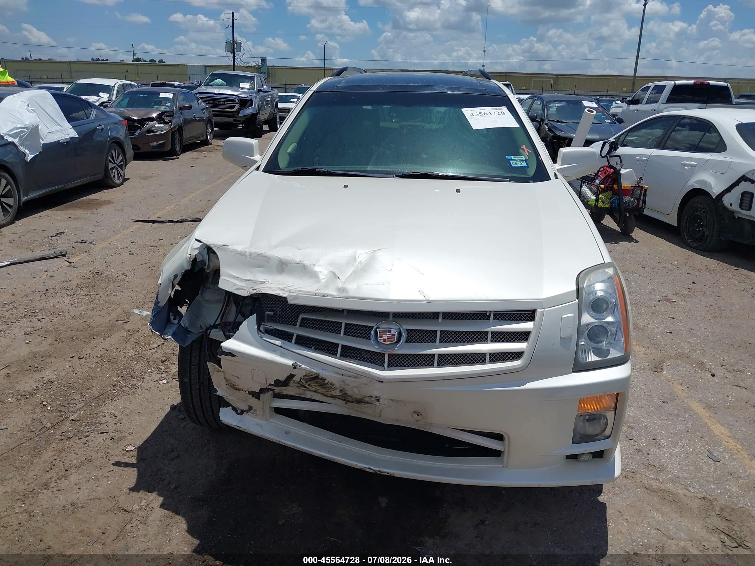 2008 Cadillac Srx Rwd Cream vin: 1GYEE637980112885