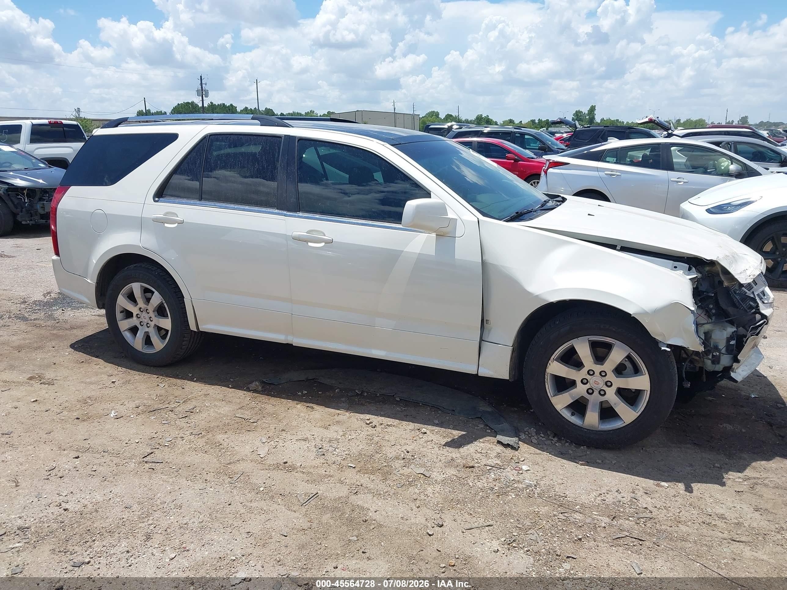 2008 Cadillac Srx Rwd Cream vin: 1GYEE637980112885