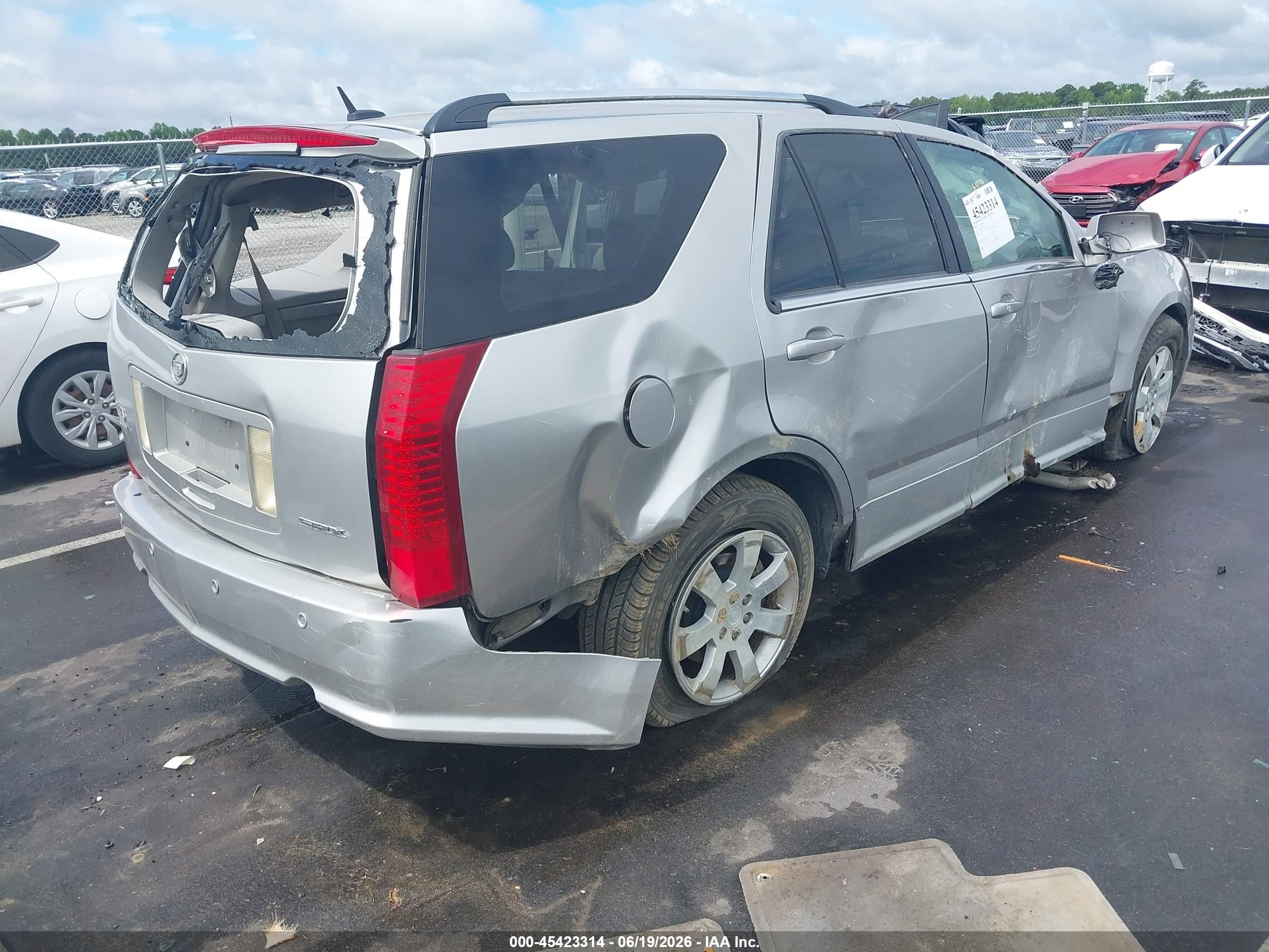 2006 Cadillac Srx V8 Silver vin: 1GYEE63A960222909