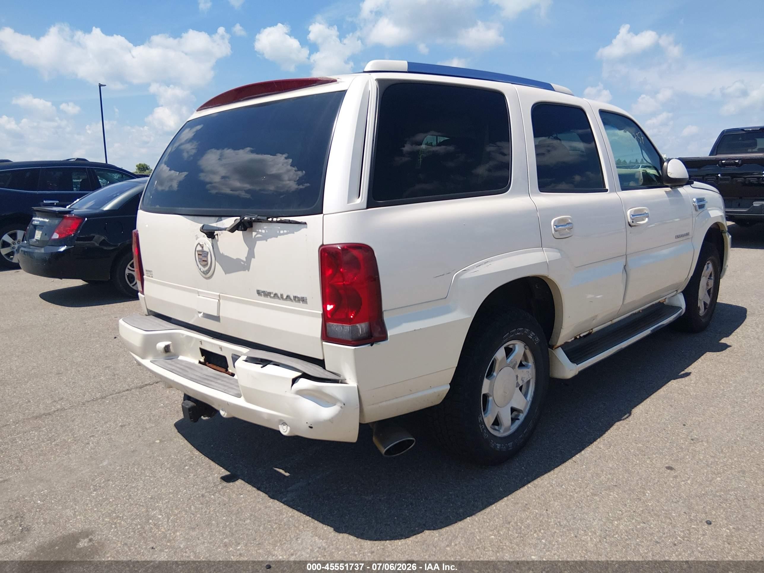2002 Cadillac Escalade Standard Белый vin: 1GYEK63N02R160690