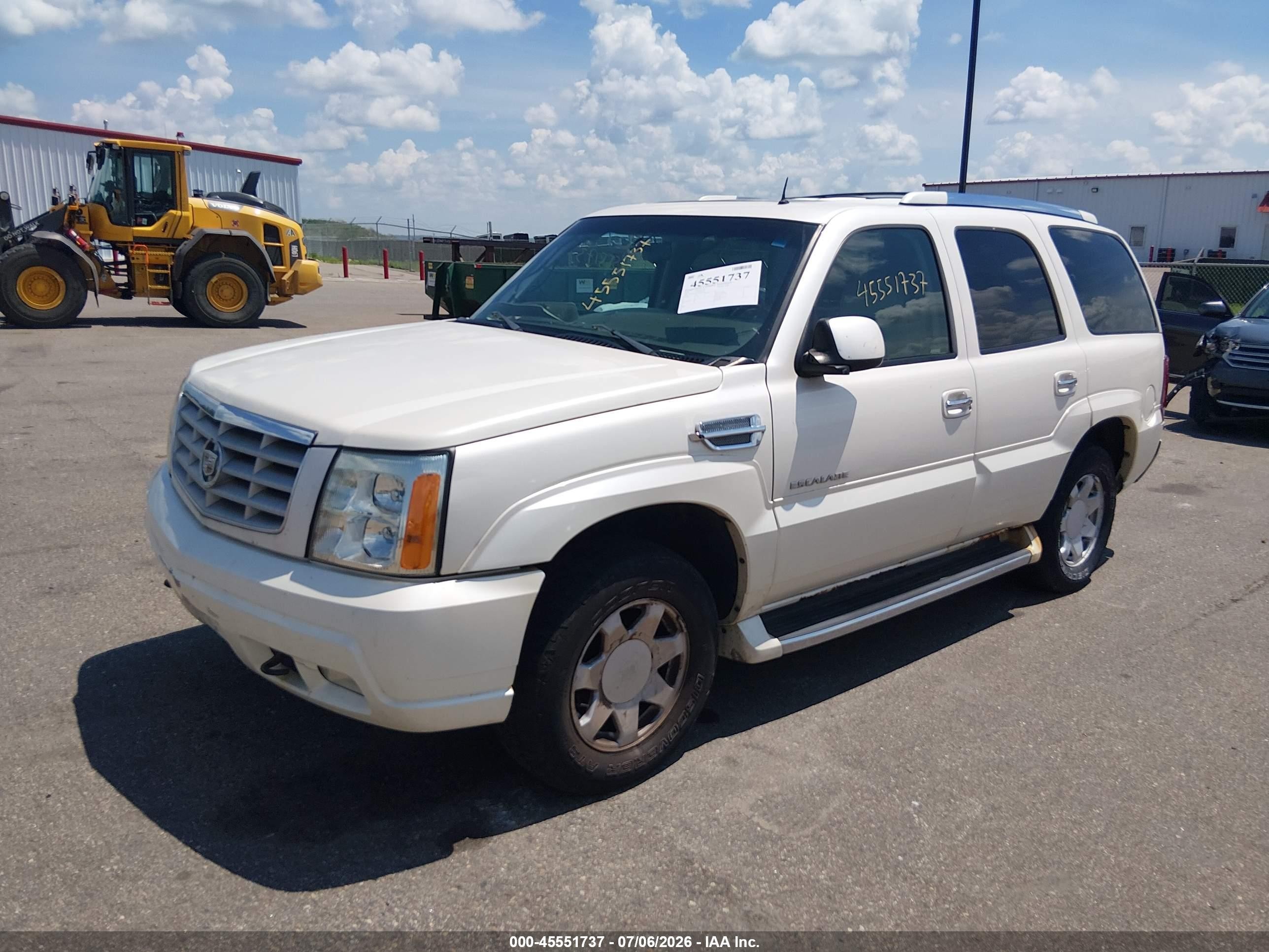 2002 Cadillac Escalade Standard Белый vin: 1GYEK63N02R160690