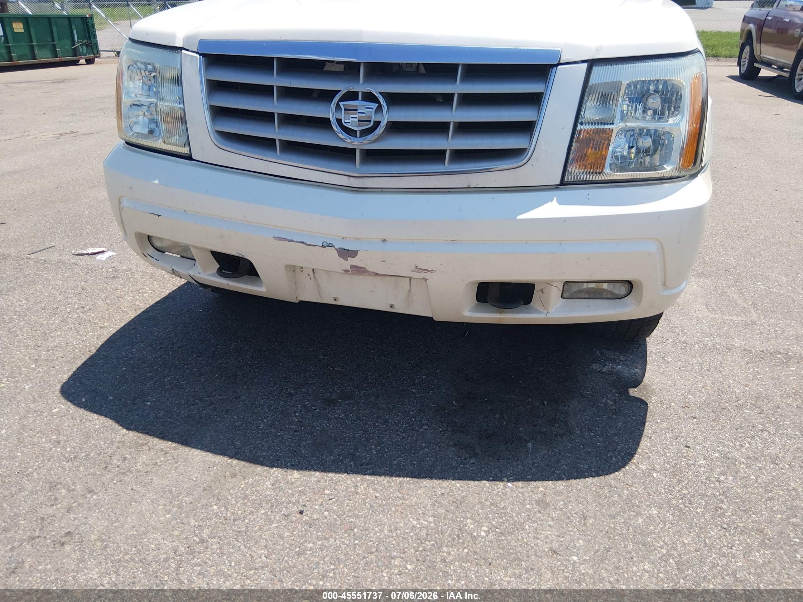 2002 Cadillac Escalade Standard Белый vin: 1GYEK63N02R160690