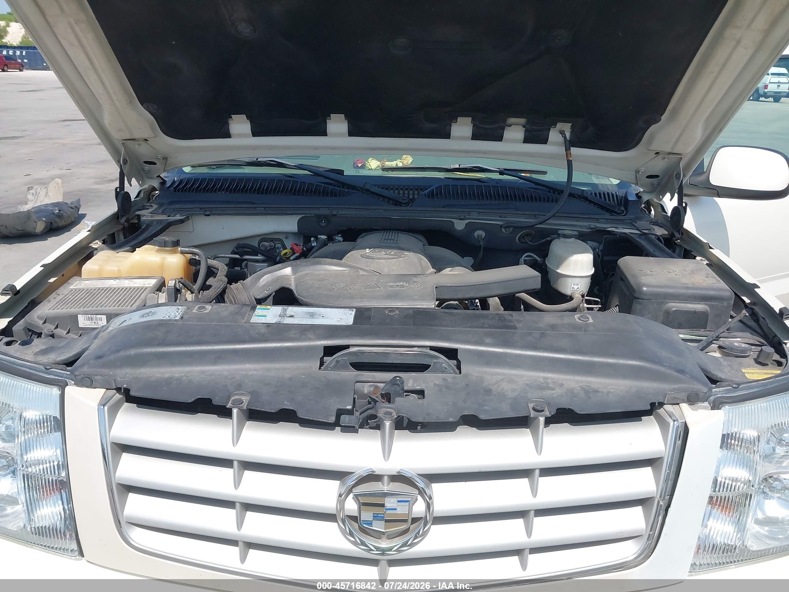2005 Cadillac Escalade Standard White vin: 1GYEK63N05R102471