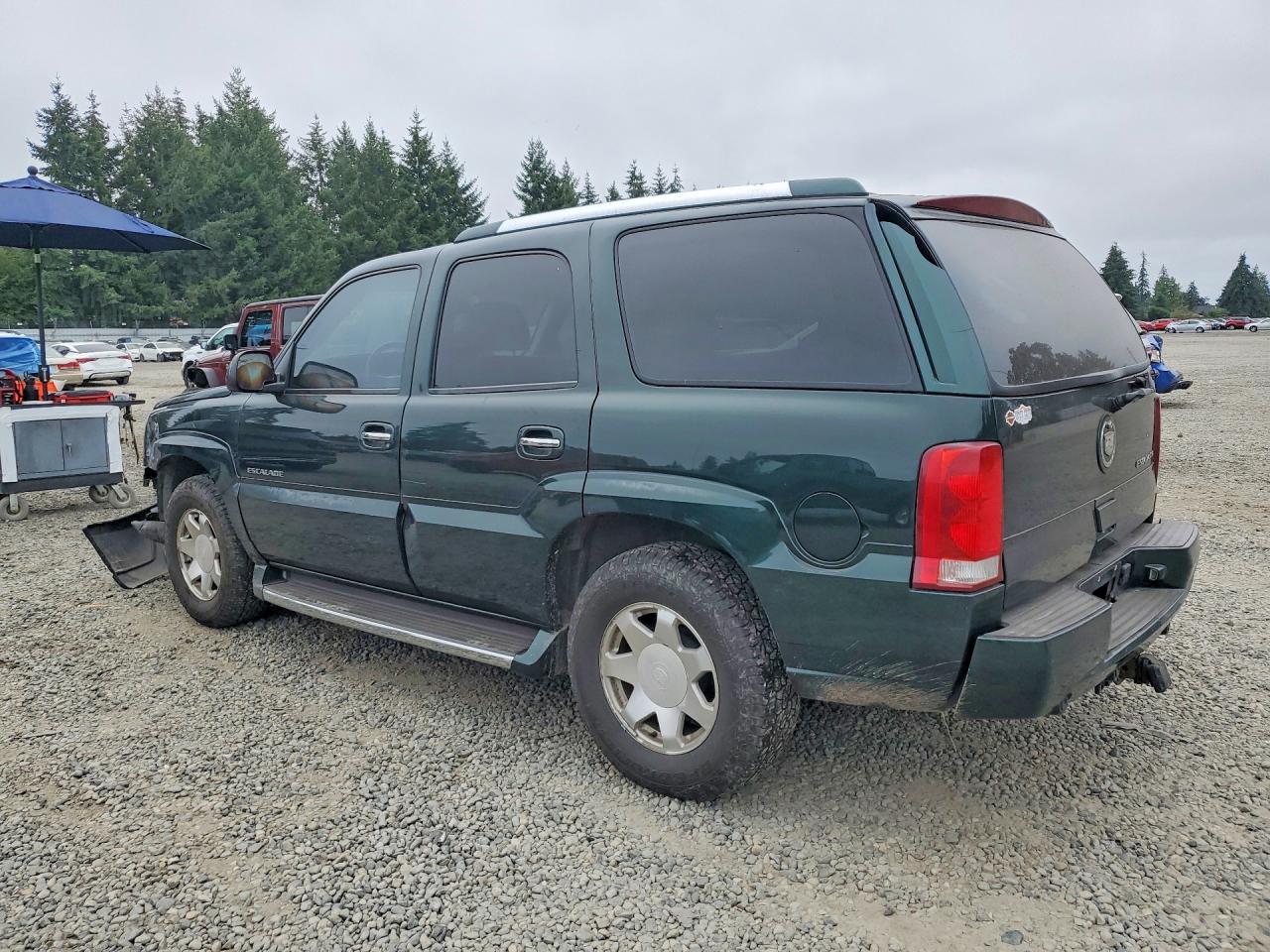 2002 Cadillac Escalade Luxury Green vin: 1GYEK63N12R162142