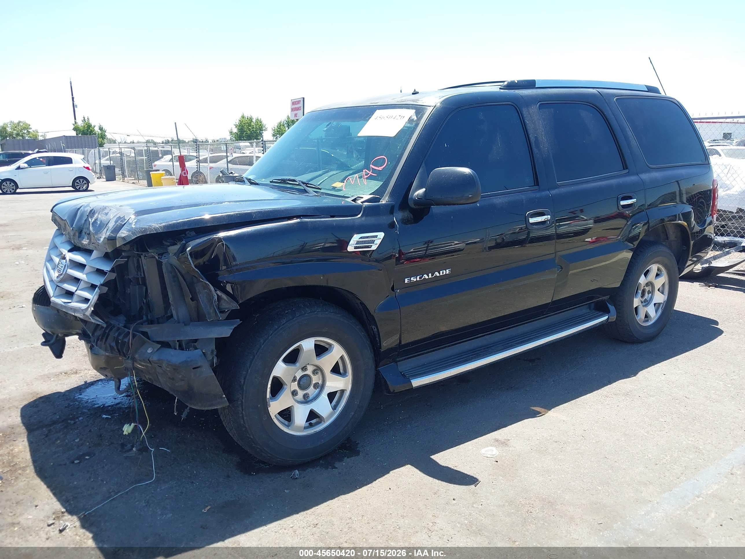 2002 Cadillac Escalade Standard Черный vin: 1GYEK63N12R205538