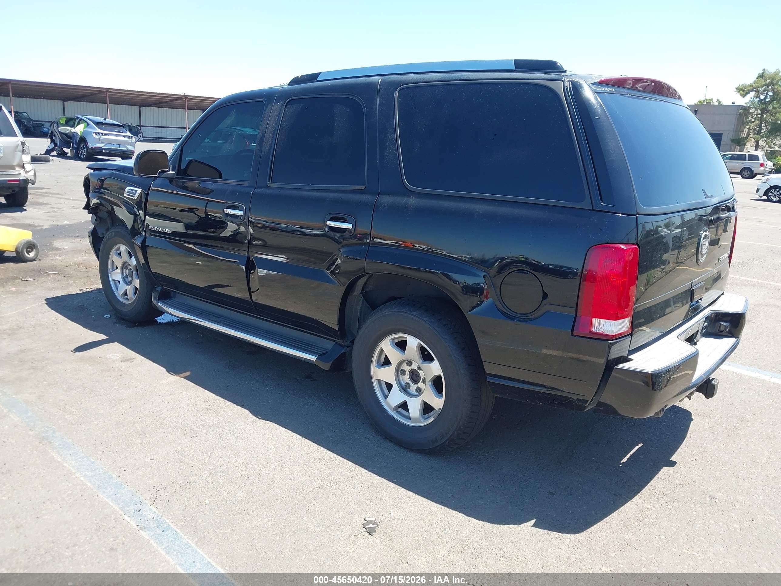 2002 Cadillac Escalade Standard Черный vin: 1GYEK63N12R205538