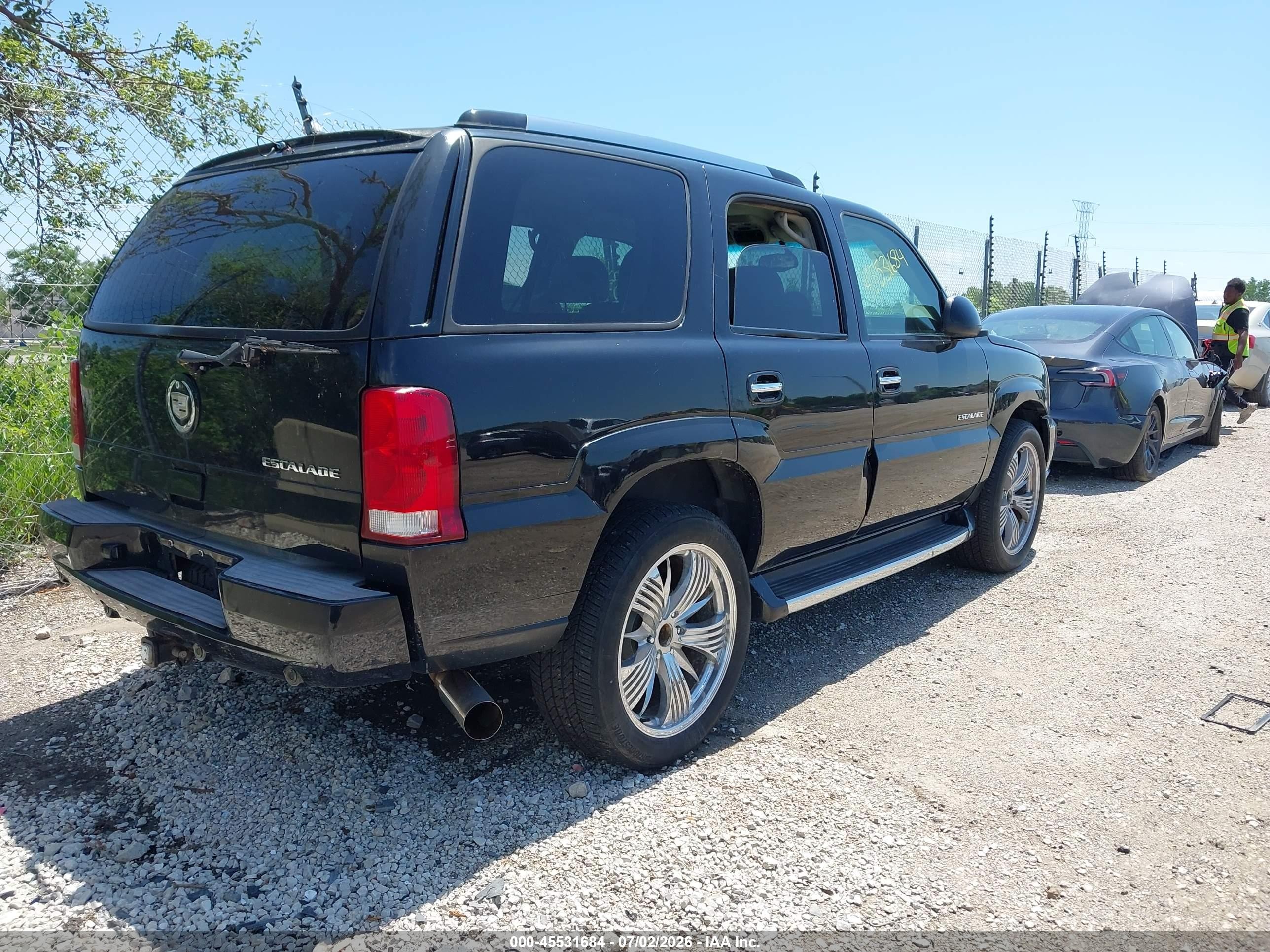 2003 Cadillac Escalade Standard Black vin: 1GYEK63N13R140496