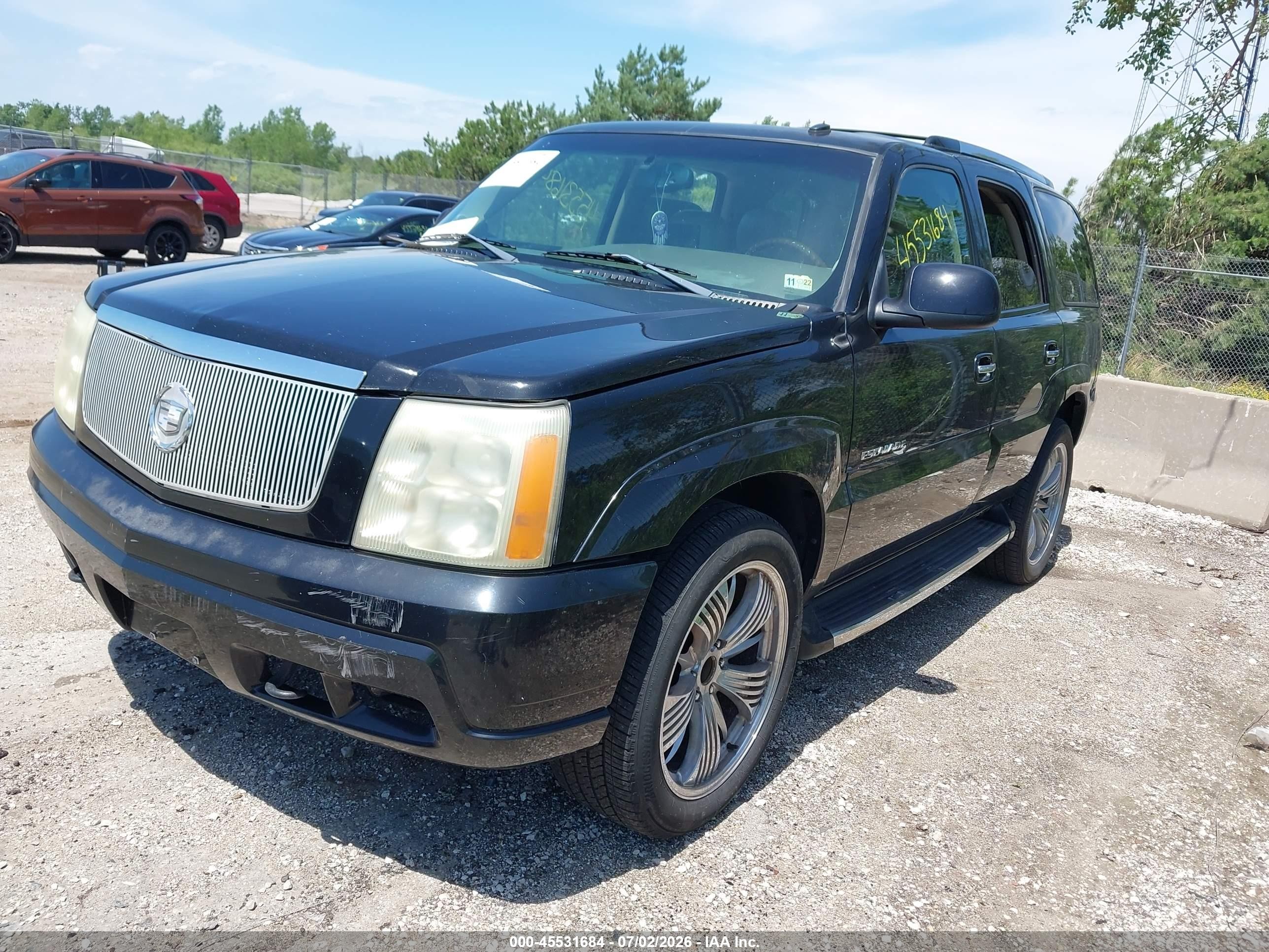 2003 Cadillac Escalade Standard Black vin: 1GYEK63N13R140496