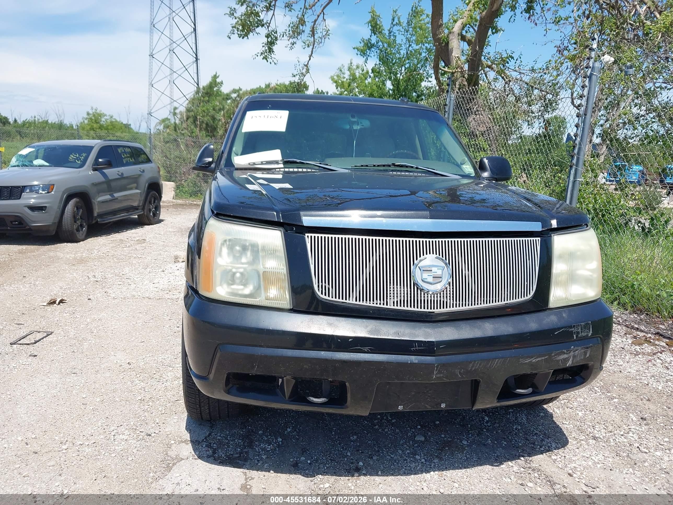2003 Cadillac Escalade Standard Black vin: 1GYEK63N13R140496