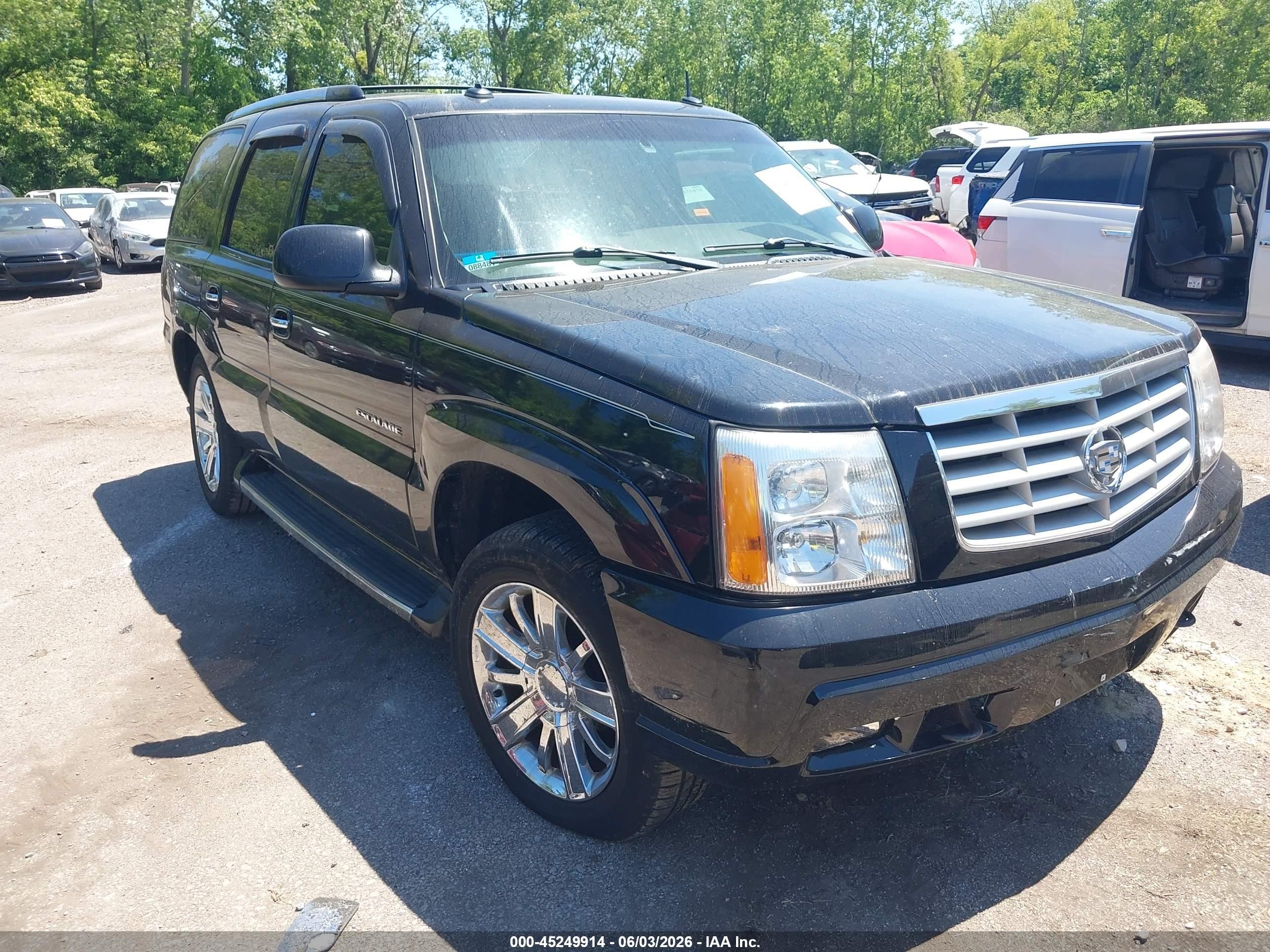 2003 Cadillac Escalade Standard Black vin: 1GYEK63N33R243564