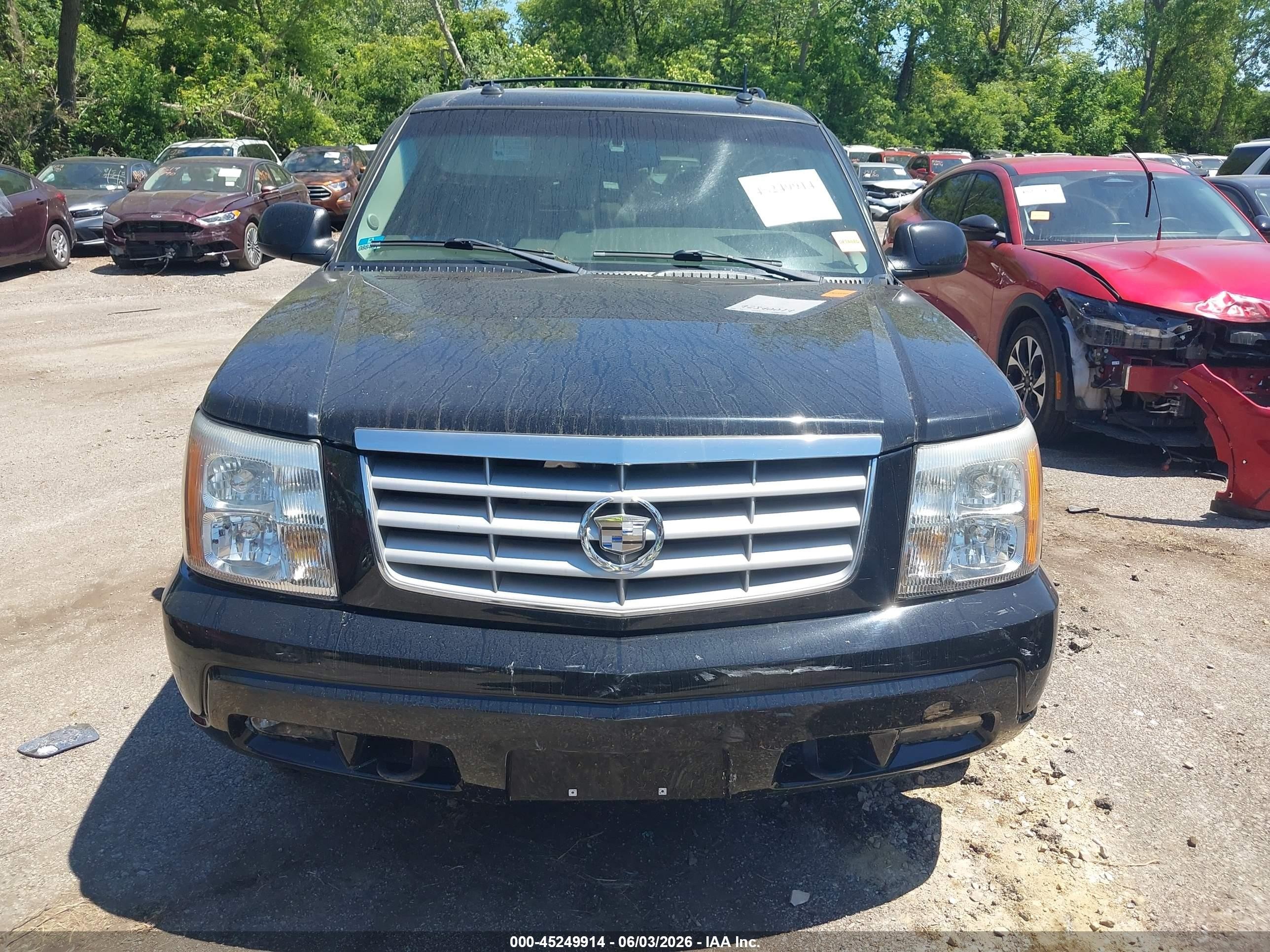 2003 Cadillac Escalade Standard Black vin: 1GYEK63N33R243564