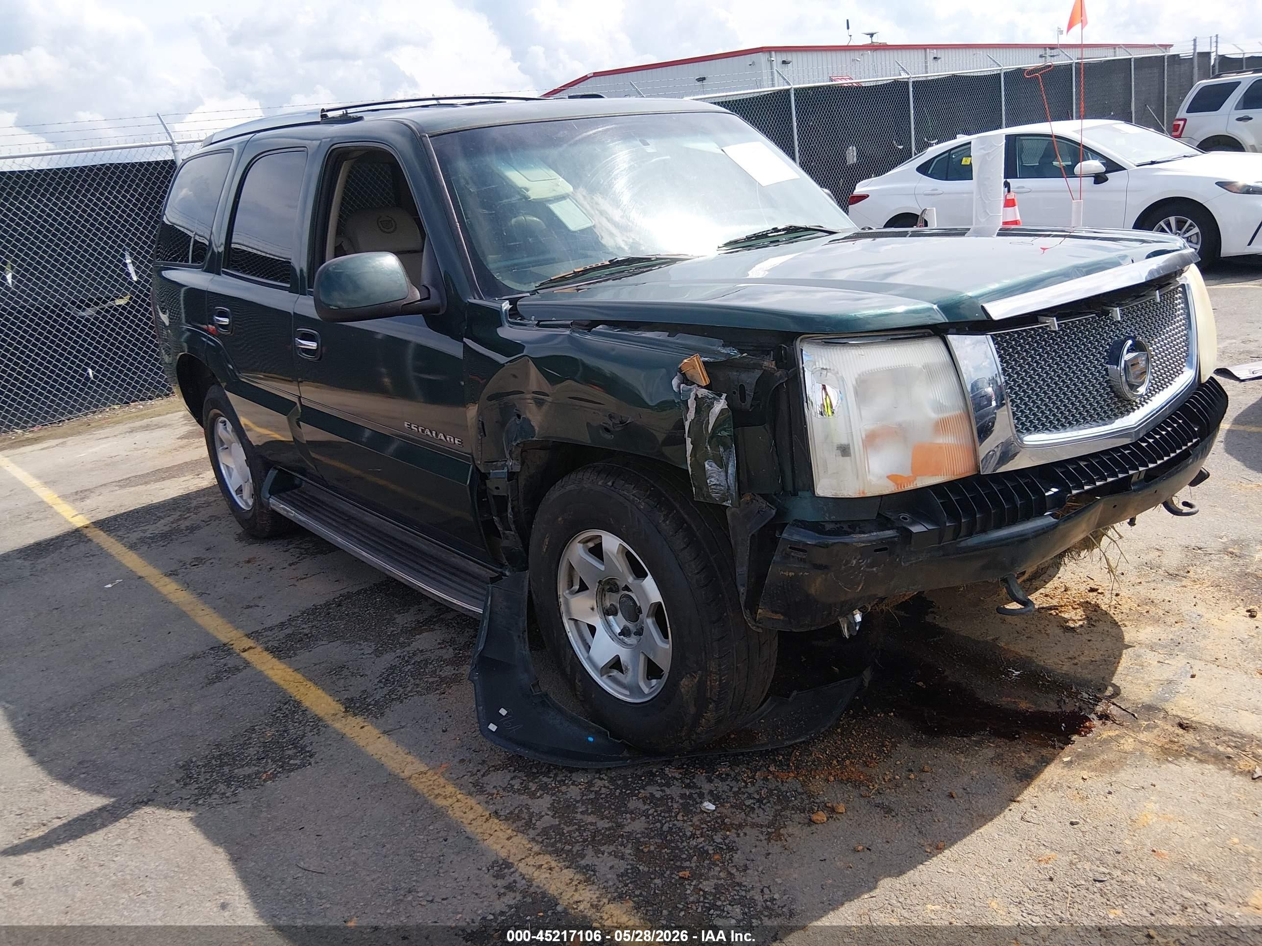 2002 Cadillac Escalade Standard Green vin: 1GYEK63N52R109590