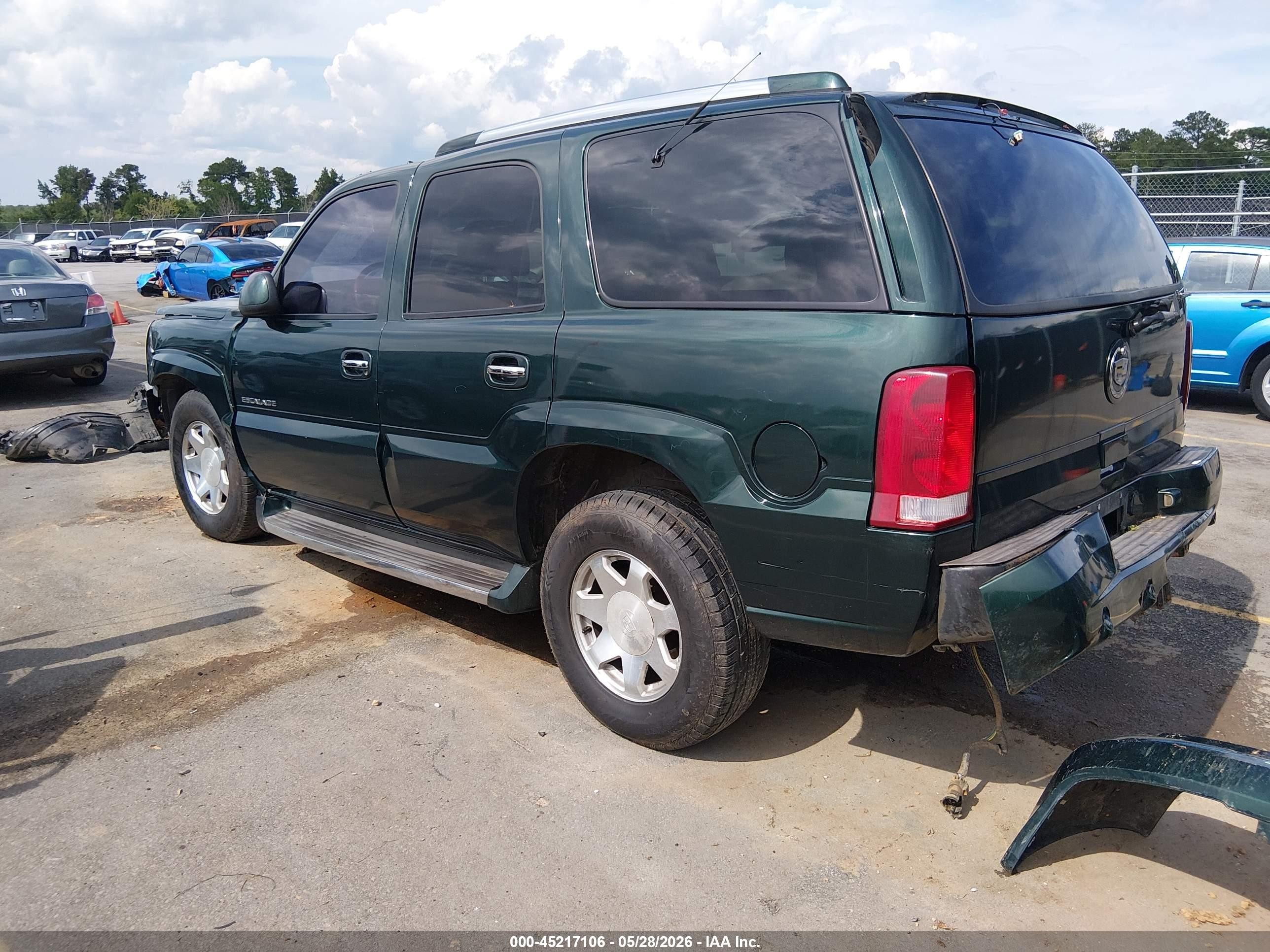 2002 Cadillac Escalade Standard Green vin: 1GYEK63N52R109590