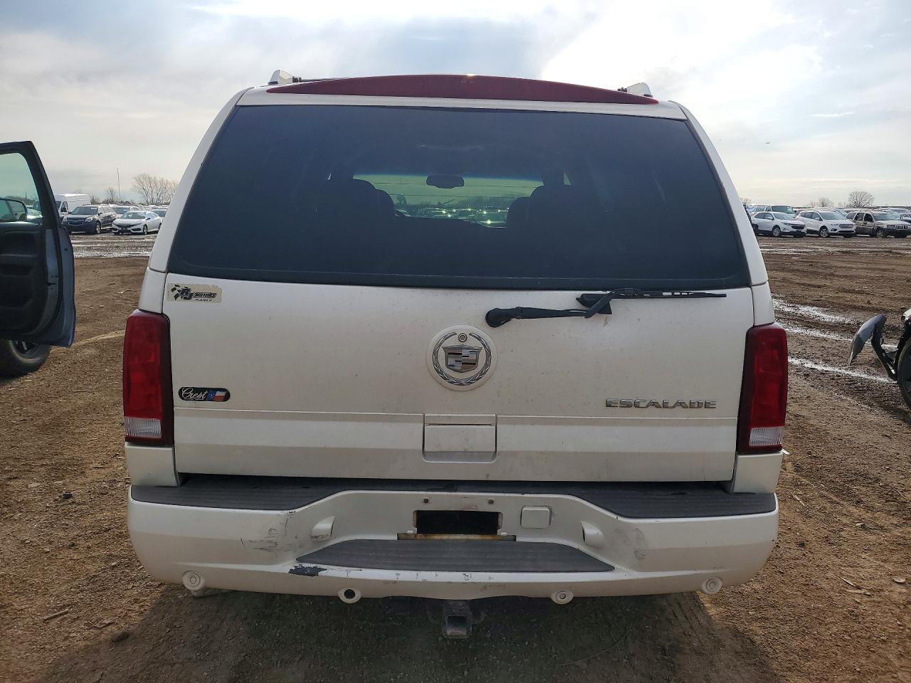 2003 Cadillac Escalade Luxury White vin: 1GYEK63N53R265954