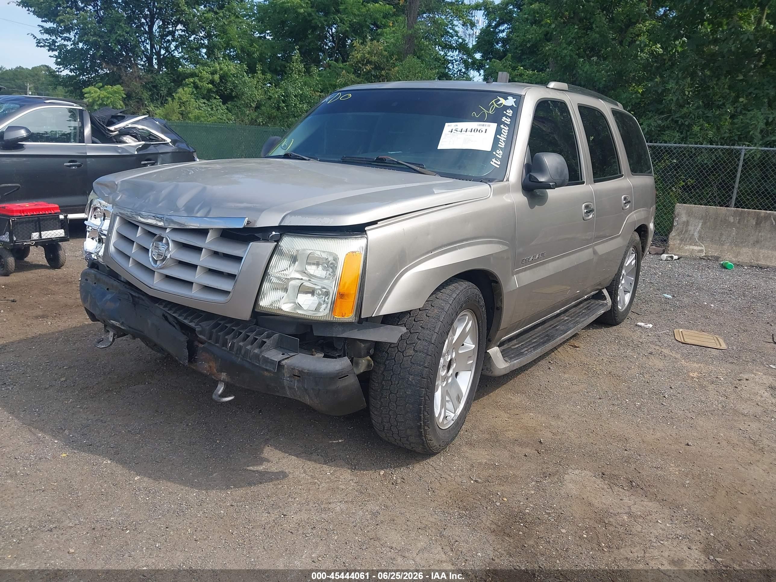 2002 Cadillac Escalade Standard Серебряный vin: 1GYEK63N62R229253