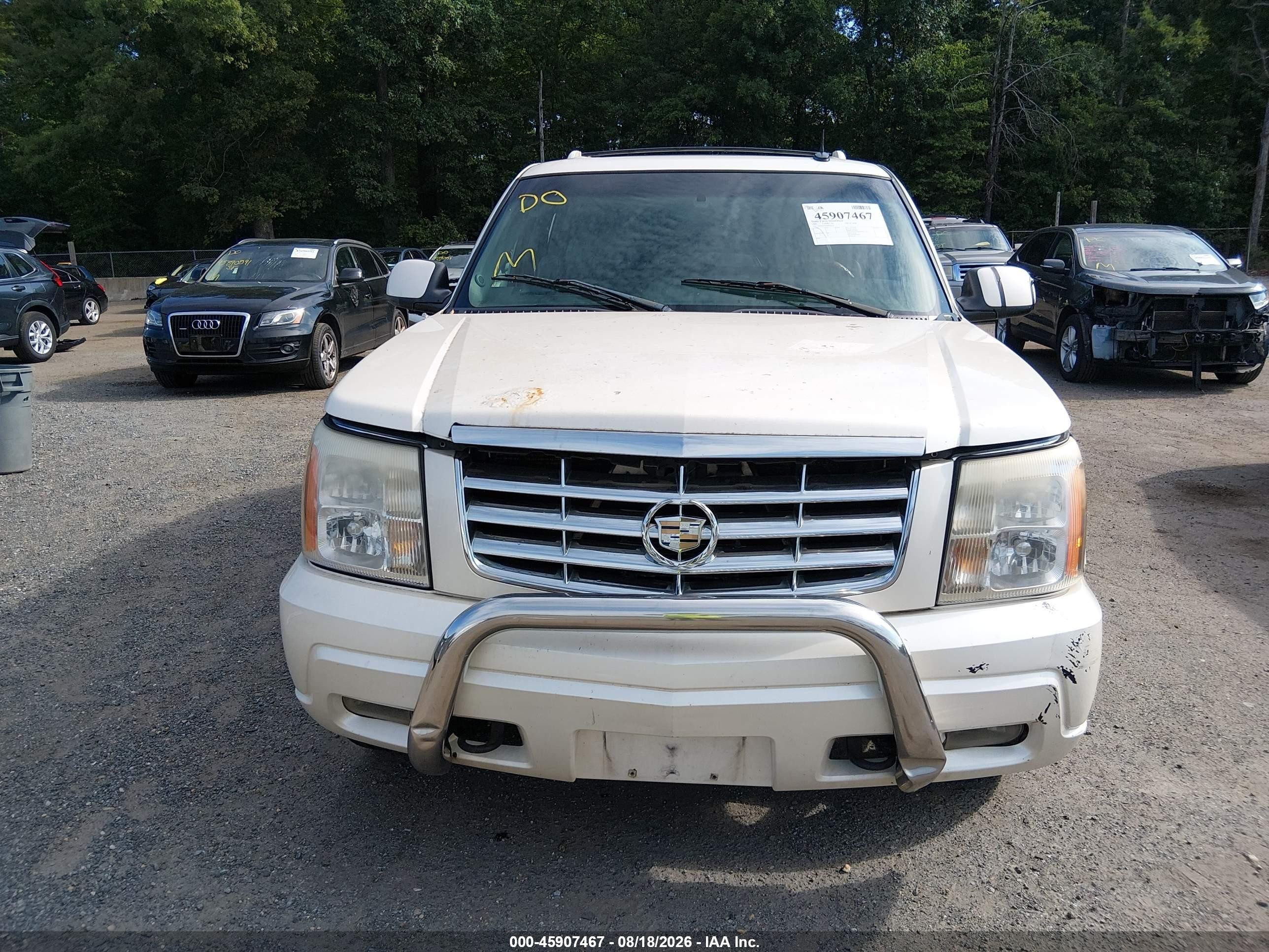 2002 Cadillac Escalade Standard White vin: 1GYEK63N62R304744