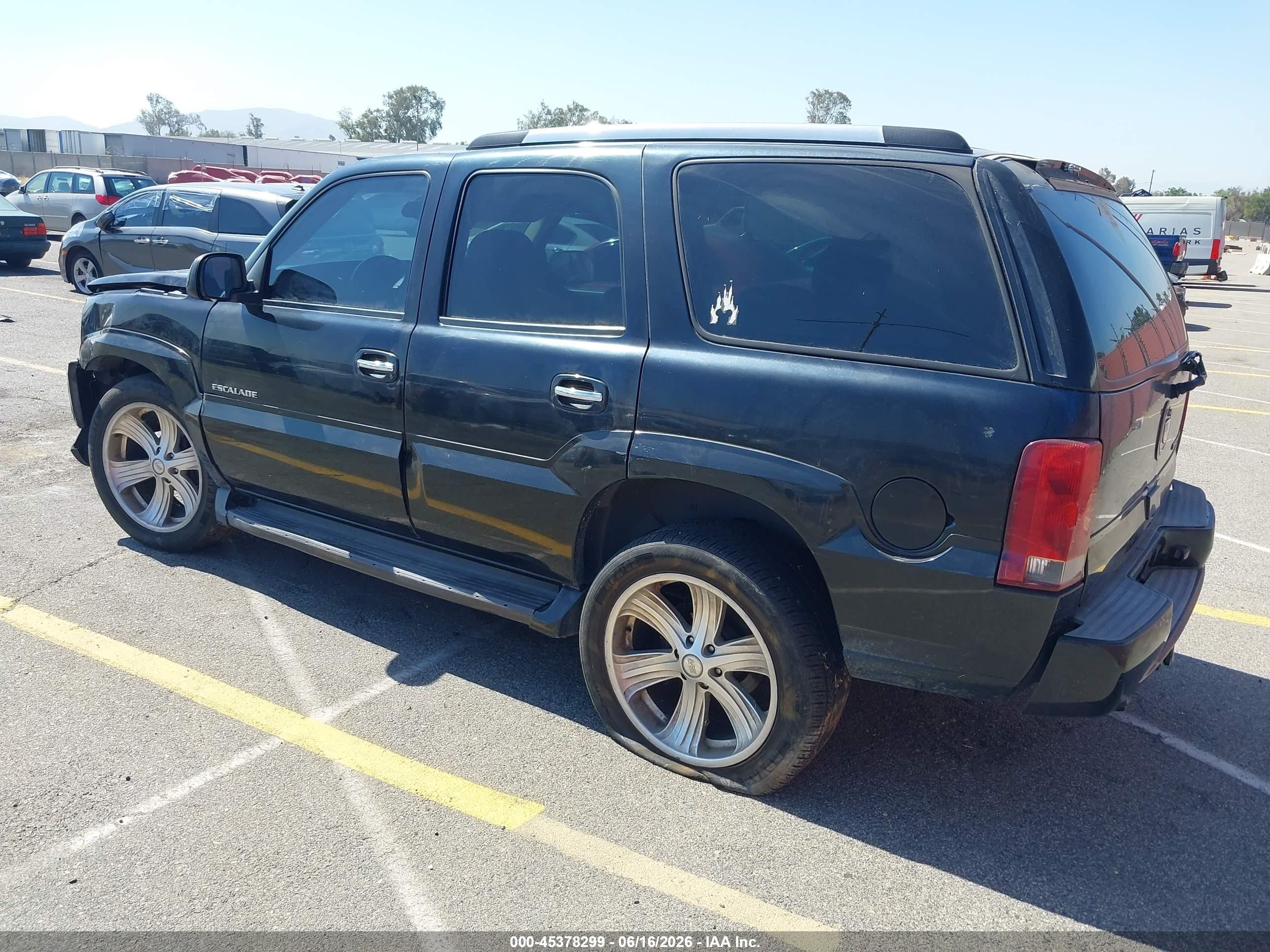 2003 Cadillac Escalade Standard Black vin: 1GYEK63N63R240478