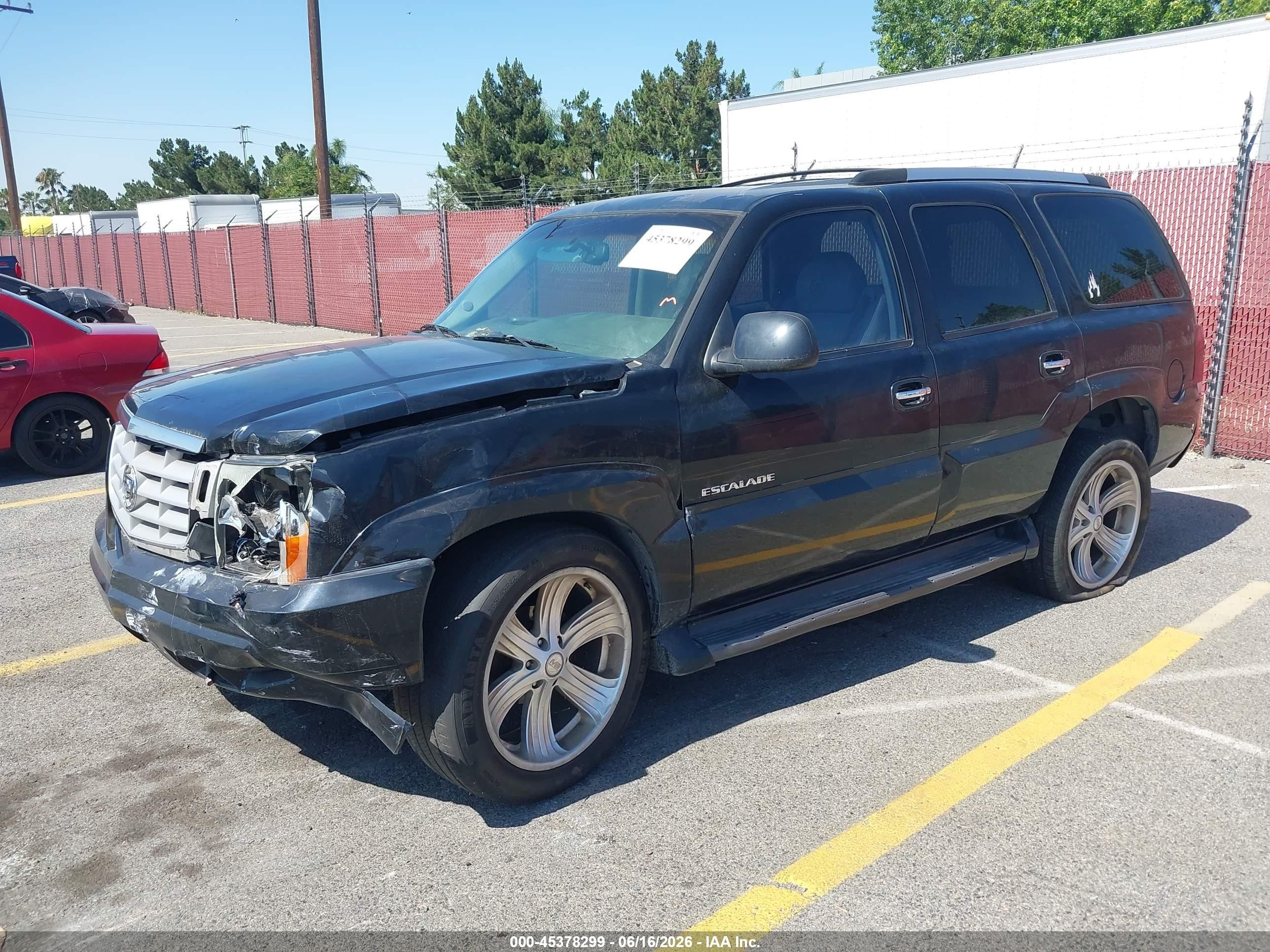 2003 Cadillac Escalade Standard Black vin: 1GYEK63N63R240478