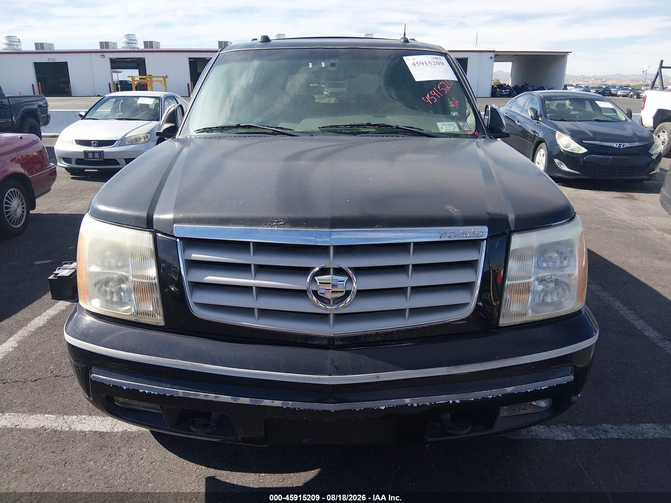 2004 Cadillac Escalade Standard Black vin: 1GYEK63N64R321496