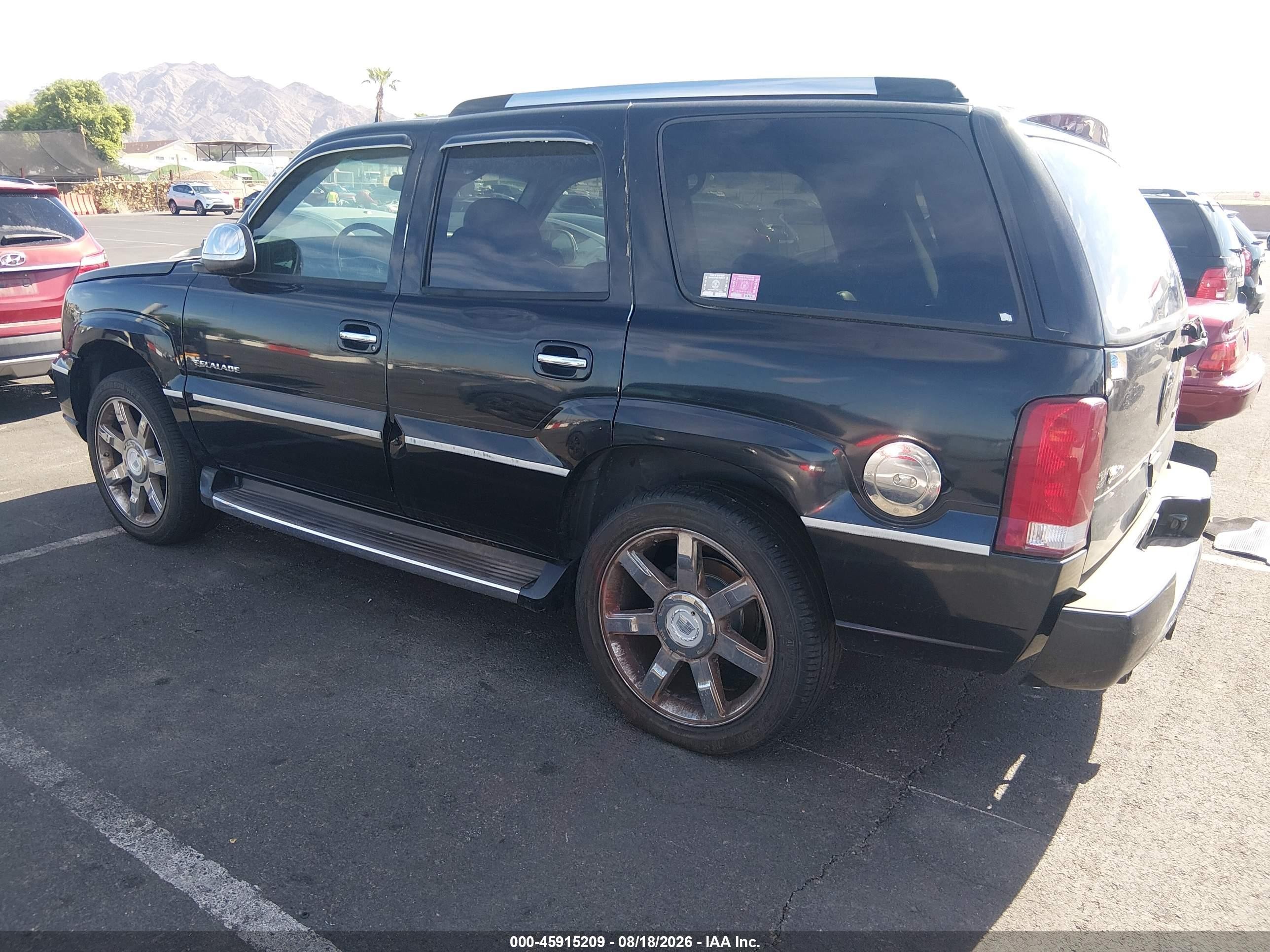 2004 Cadillac Escalade Standard Black vin: 1GYEK63N64R321496