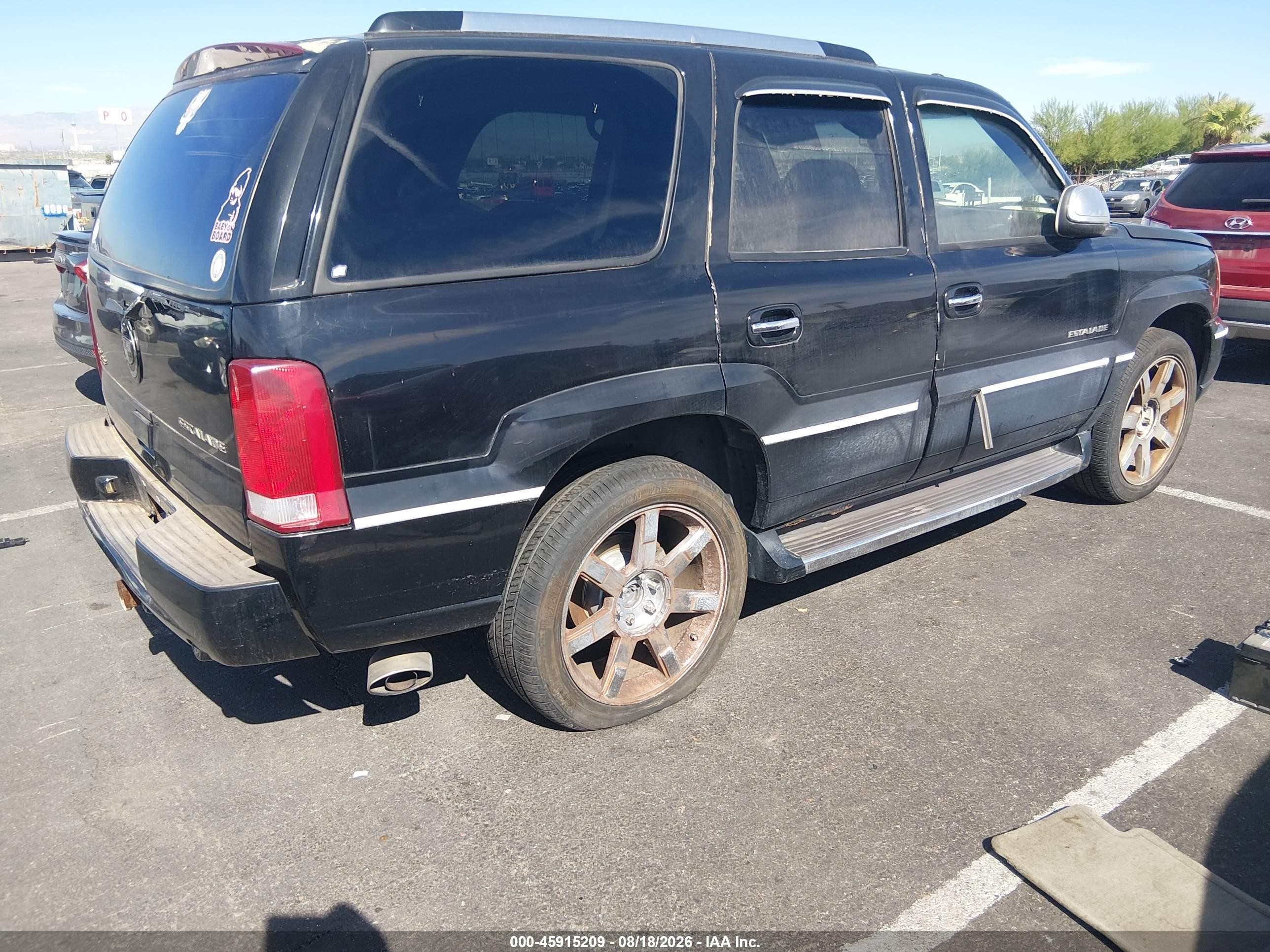 2004 Cadillac Escalade Standard Black vin: 1GYEK63N64R321496