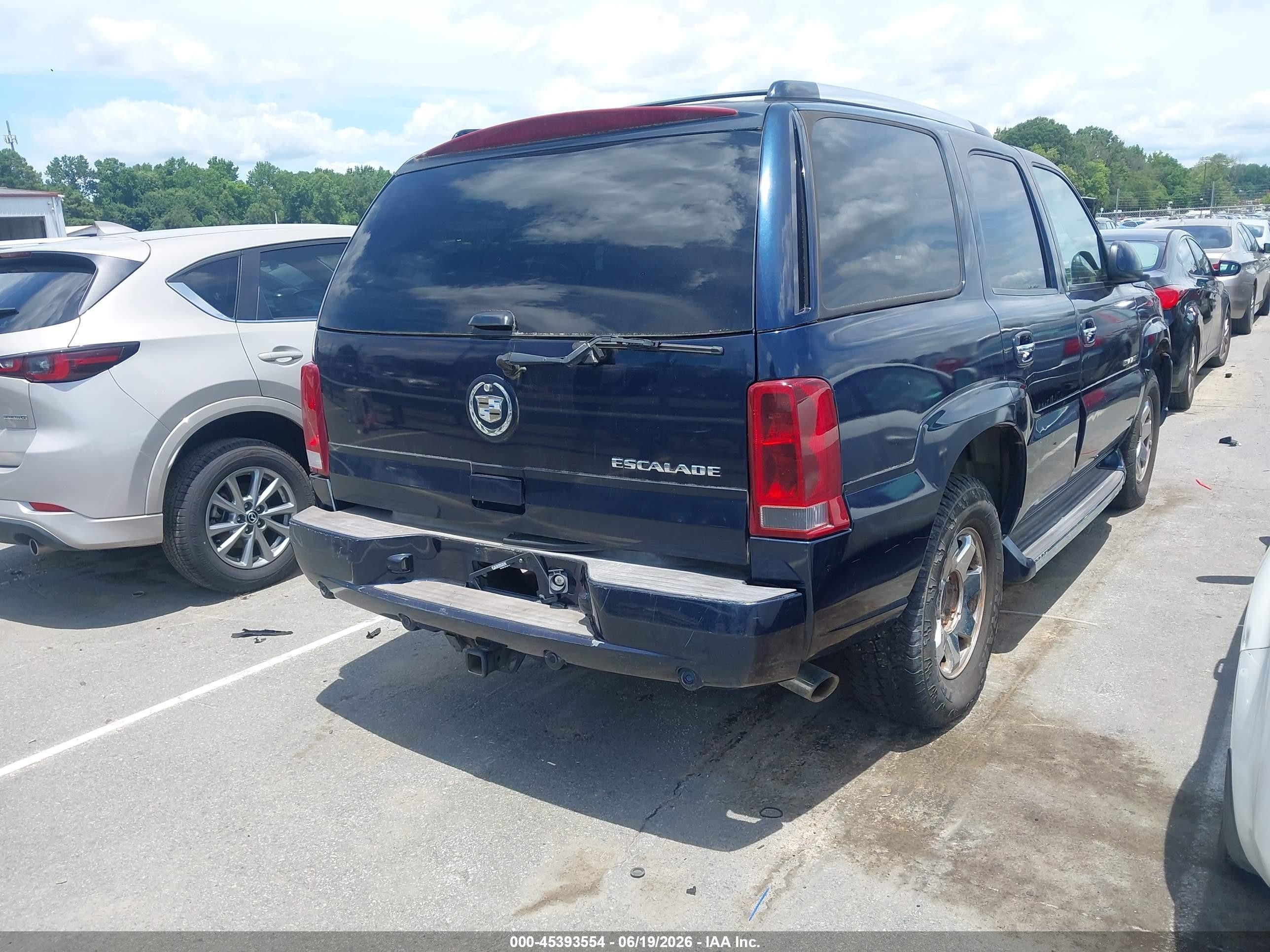 2005 Cadillac Escalade Standard Blue vin: 1GYEK63N65R182052