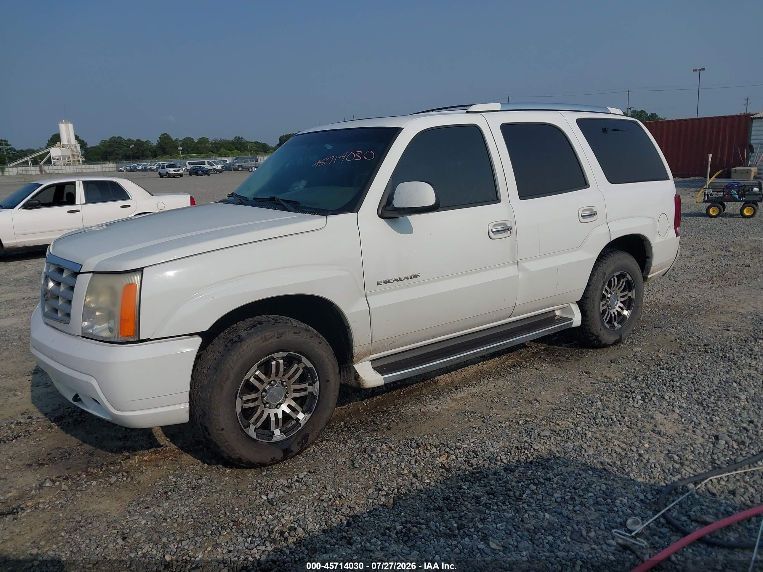 2002 Cadillac Escalade Standard White vin: 1GYEK63N72R112085