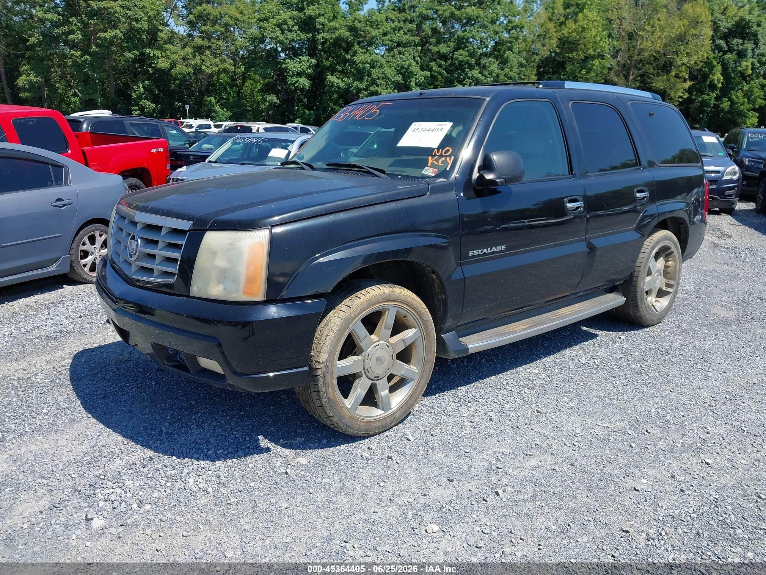 2002 Cadillac Escalade Standard Black vin: 1GYEK63N72R115326