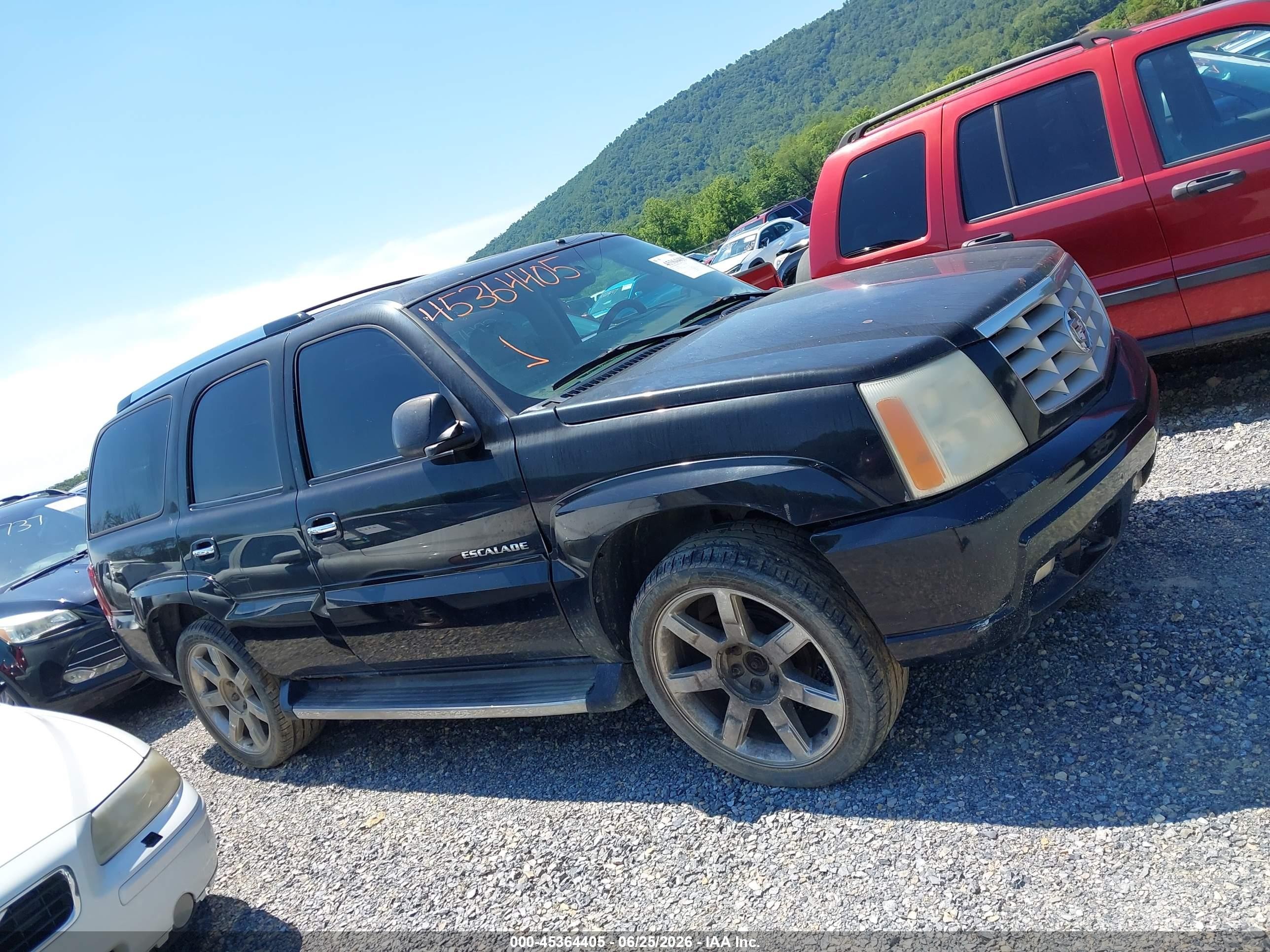 2002 Cadillac Escalade Standard Black vin: 1GYEK63N72R115326