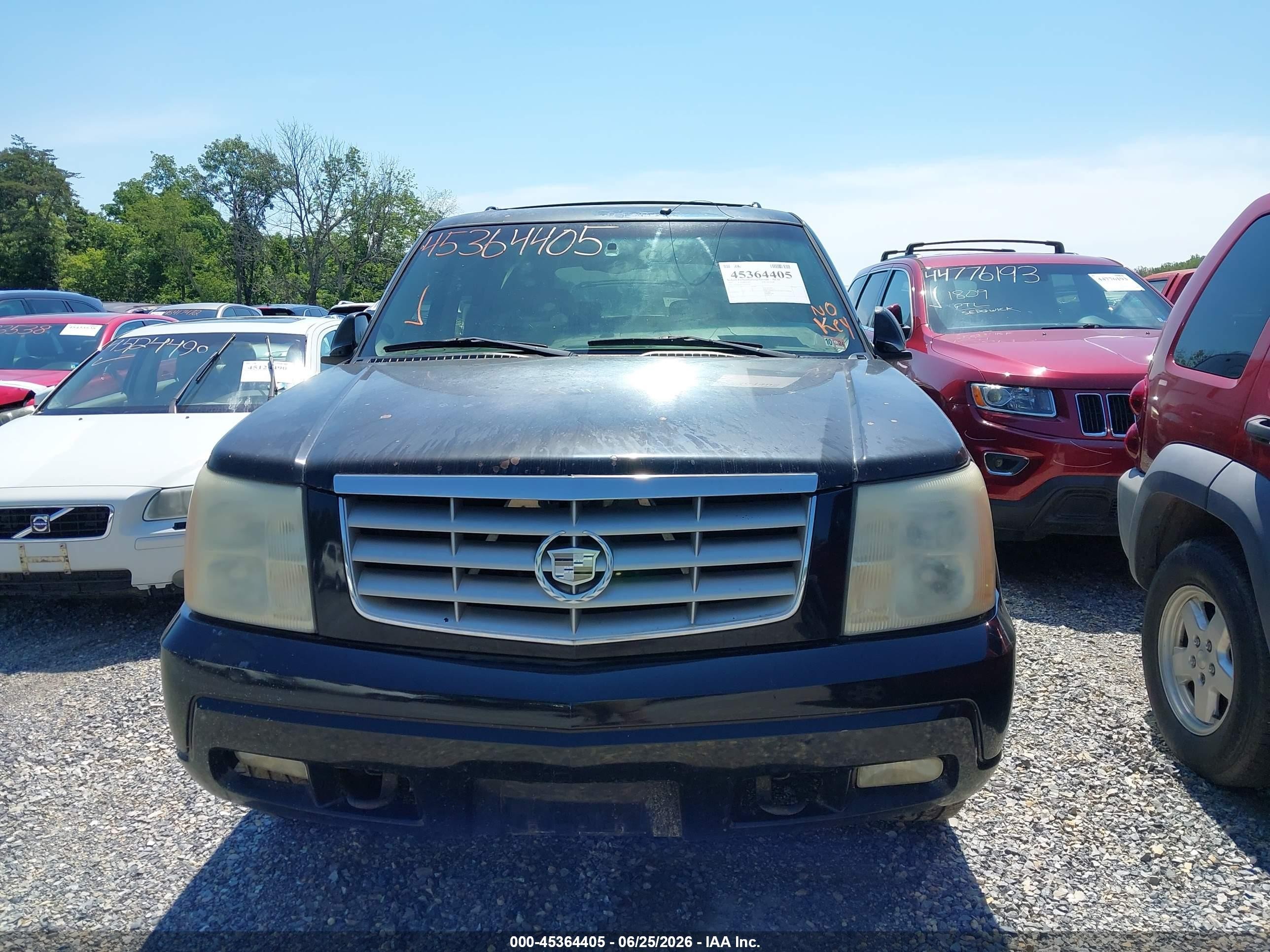 2002 Cadillac Escalade Standard Black vin: 1GYEK63N72R115326