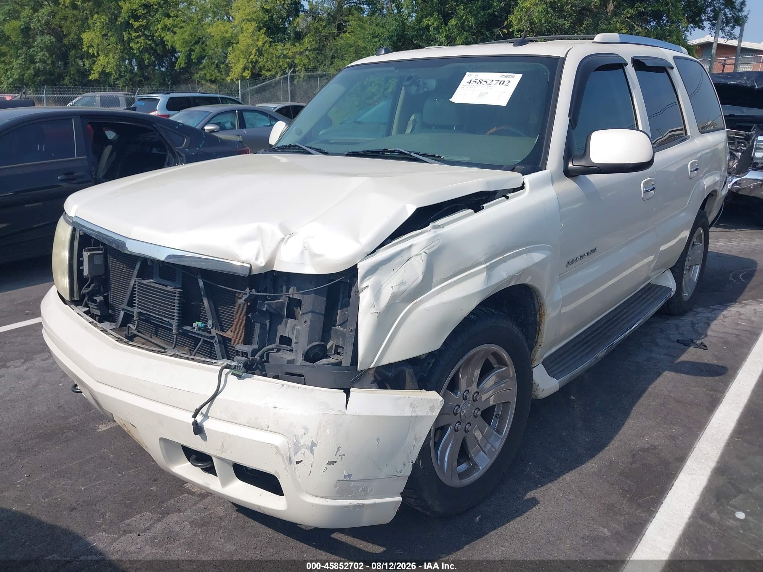 2004 Cadillac Escalade Standard White vin: 1GYEK63N74R198744