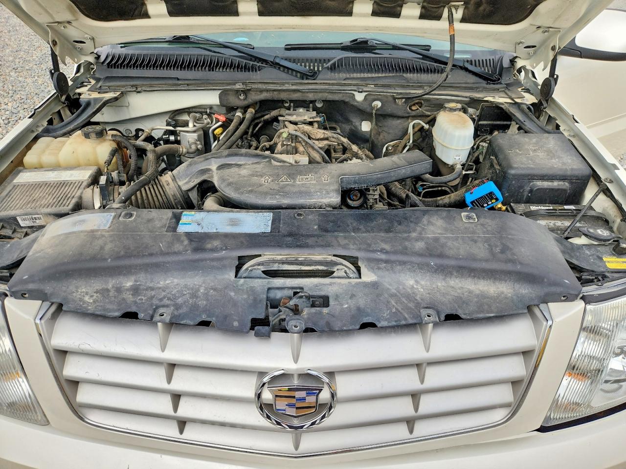 2005 Cadillac Escalade Luxury White vin: 1GYEK63N85R257642
