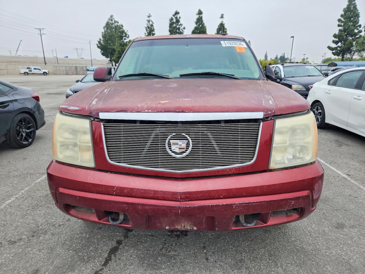 2002 Cadillac Escalade Luxury Burgundy vin: 1GYEK63N92R289916