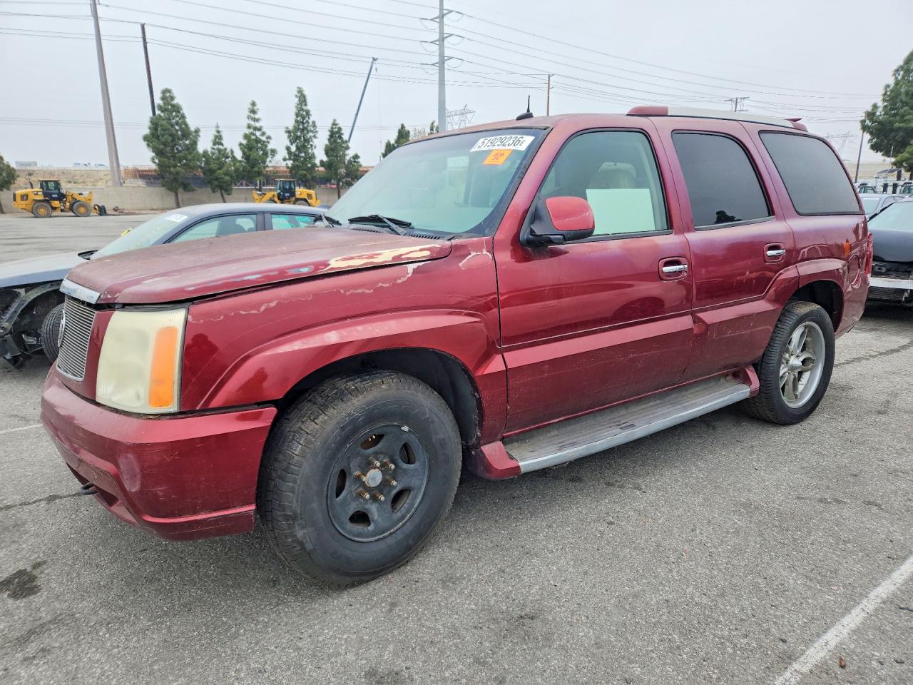 2002 Cadillac Escalade Luxury Burgundy vin: 1GYEK63N92R289916